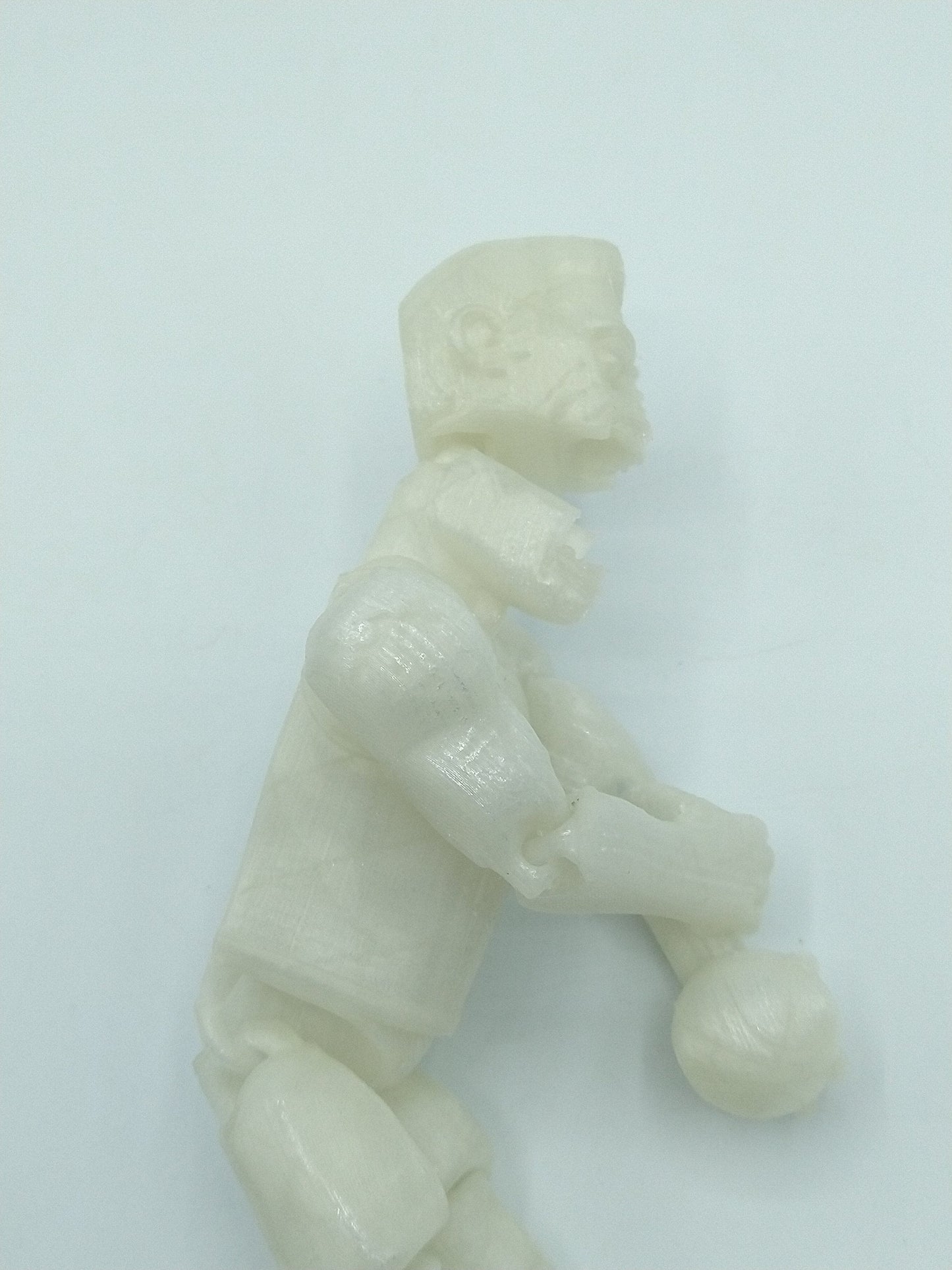 Articulated BASKETBALL PLAYER ZOMBIE 3D Printed Figure Glow in Dark 7"