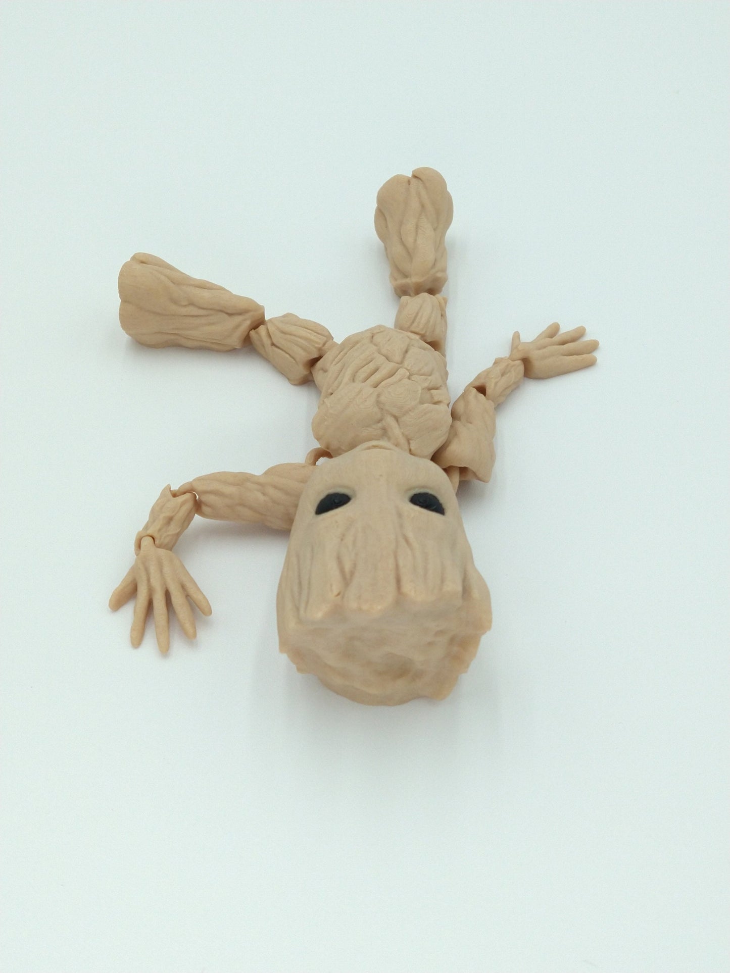 BABY GROOT Figure Articulated Flexi Wood PLA Multi Color 3D Printed Figure