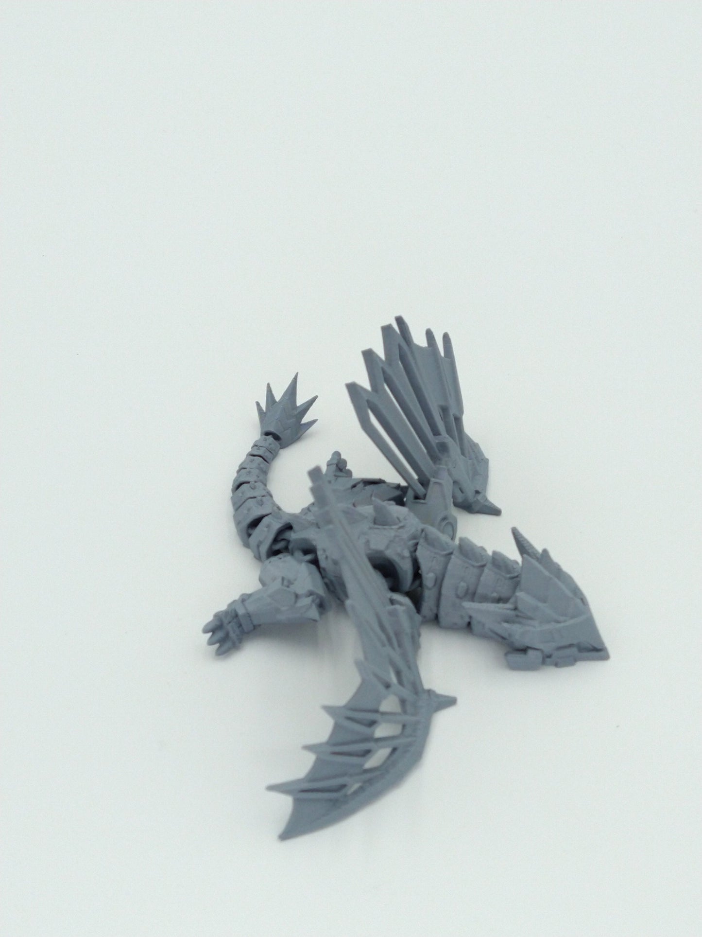 MECHA MECH DRAGON Miniature Tabletop D&D Figure Articulated Flexi 4" 3D Printed