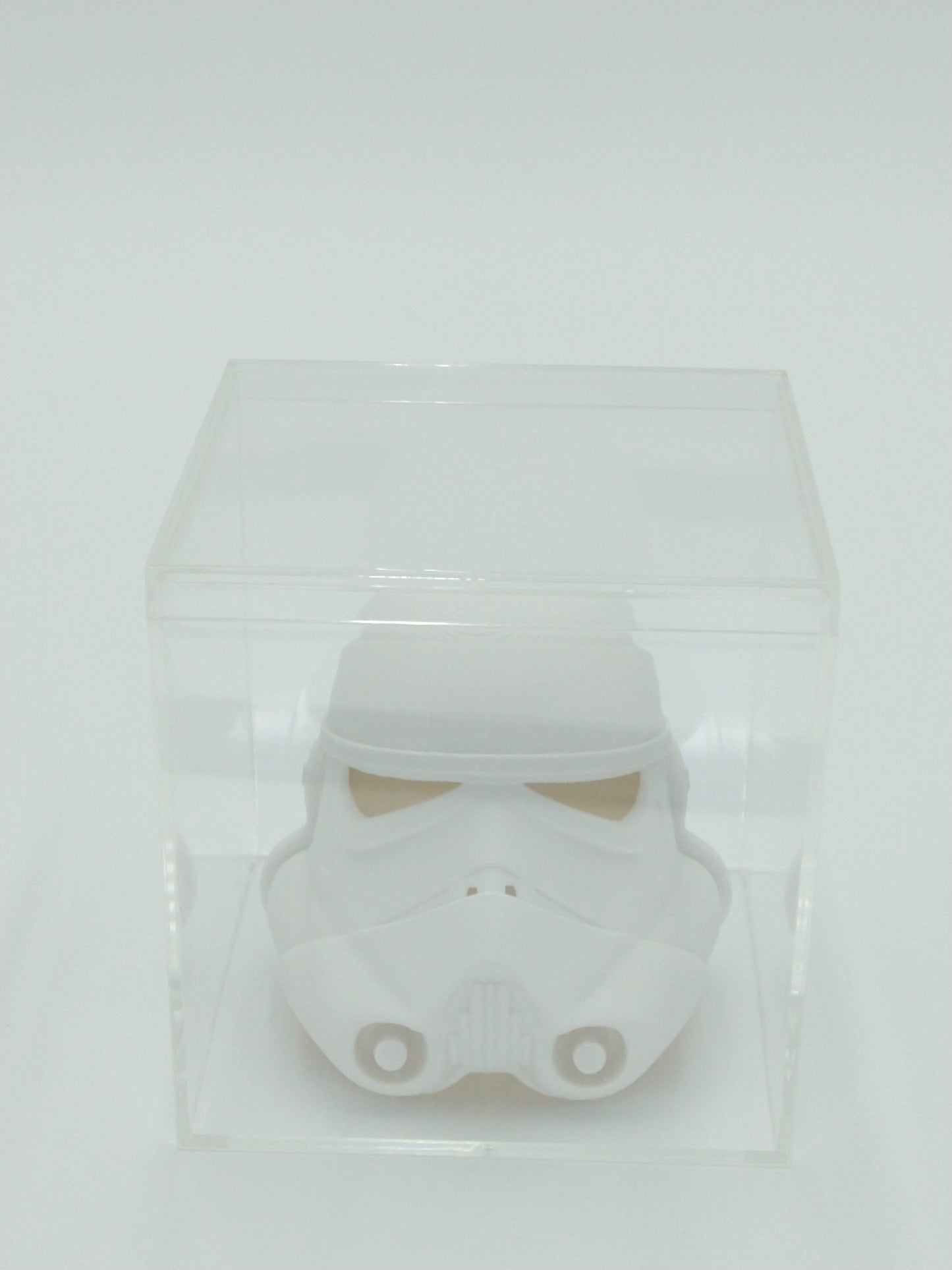 STORMTROOPER Helmet Miniature Collectible 3" W/Display case 3d printed