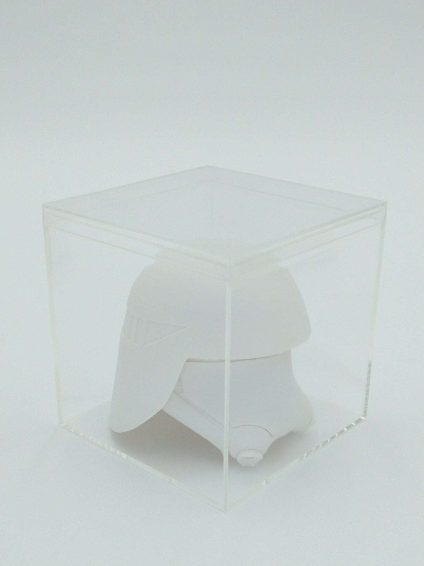 SNOWTROOPER Helmet Miniature Collectible 3" W/Display case 3d printed