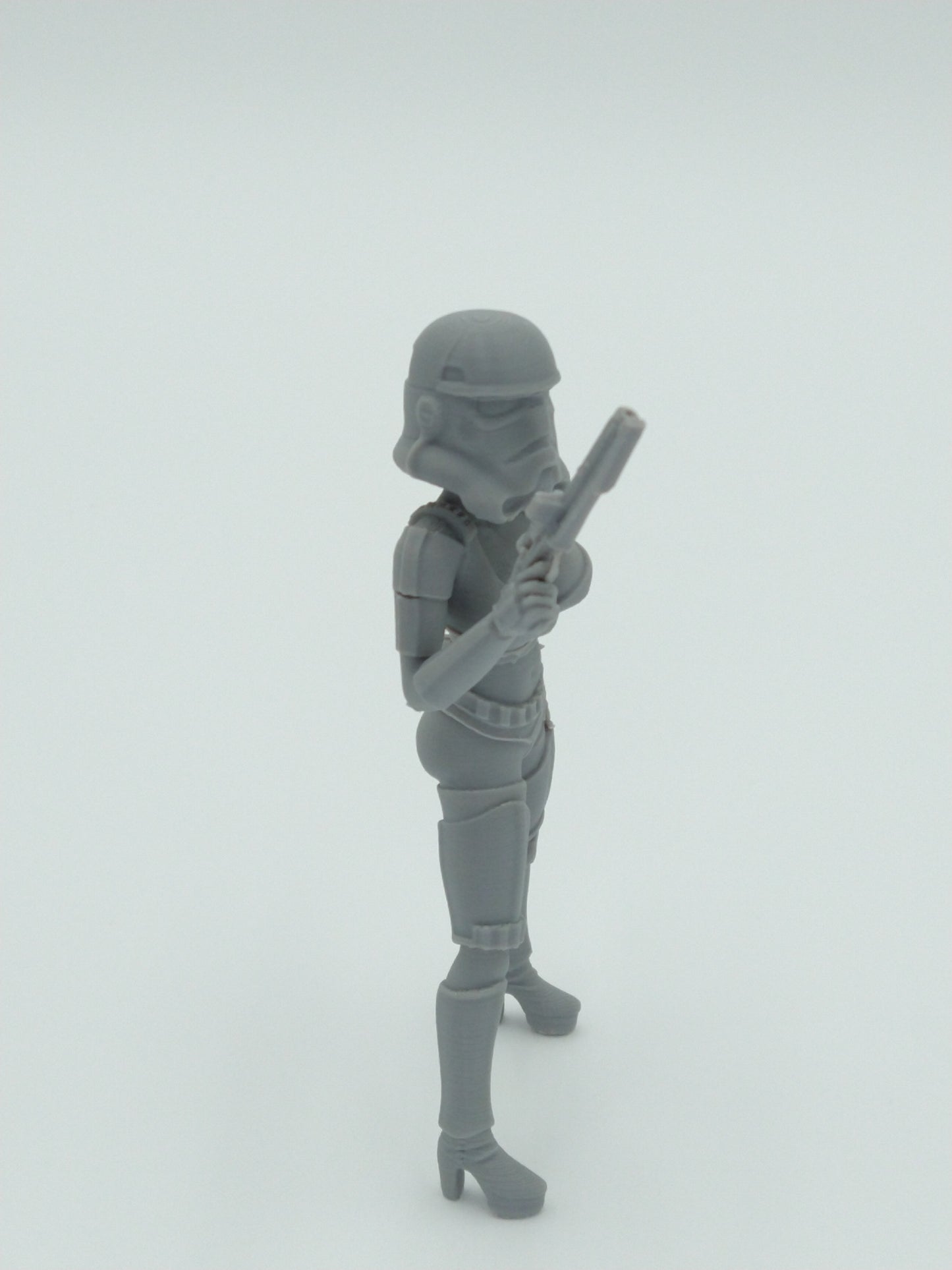 SEXY BIKINI STORMTROOPER Girl 5.5" Gray 3d printed