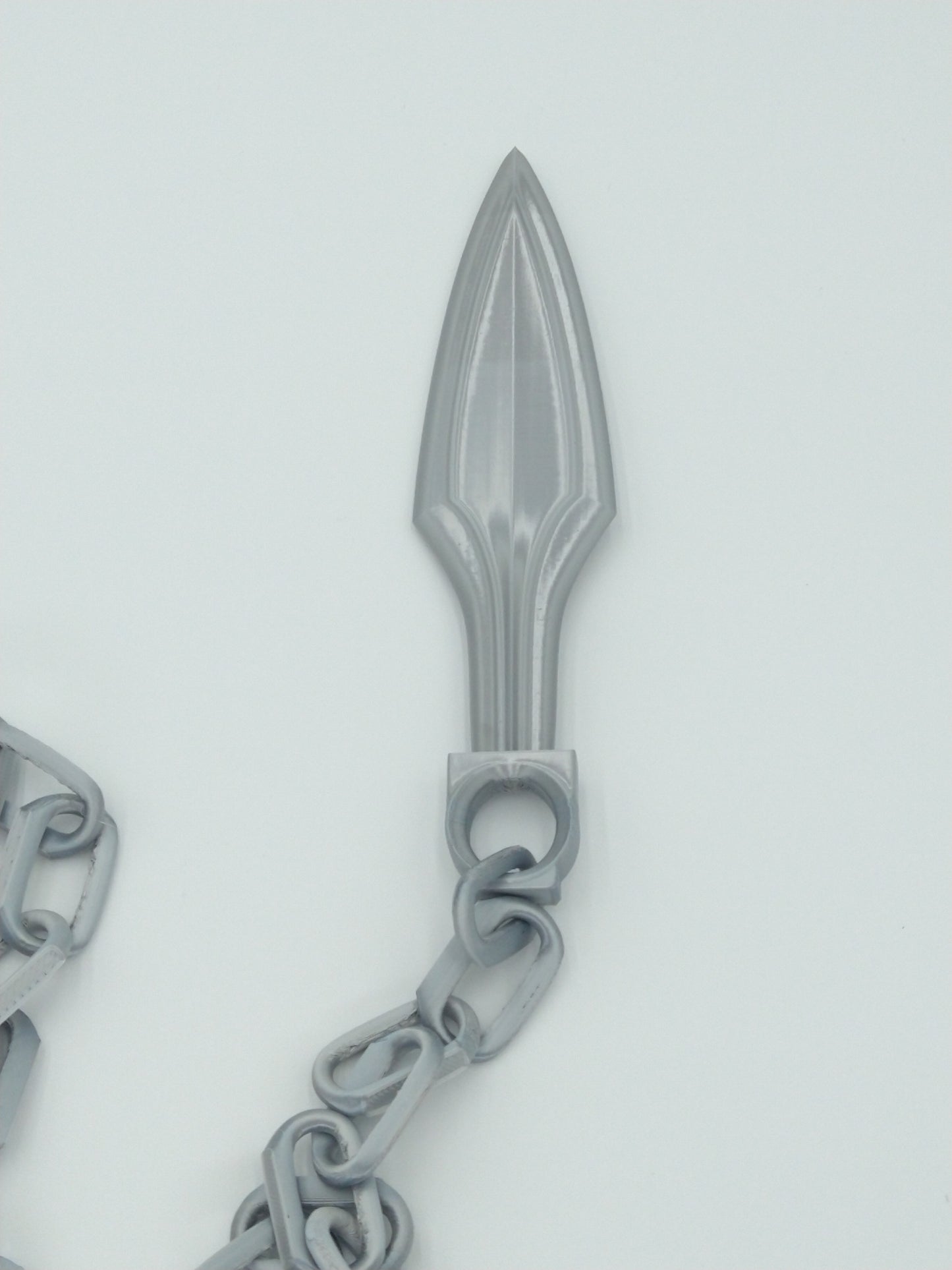 Mortal Kombat Scorpion Kunai With Chains 60" Silver 3D PRINTED