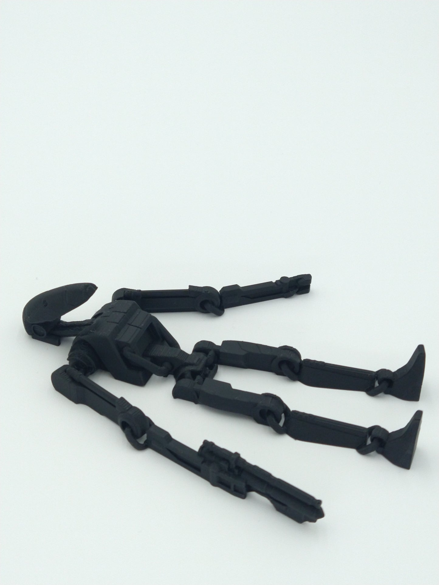 Battle Droid Figure Articulated Flexi Black 3D Printed Figure