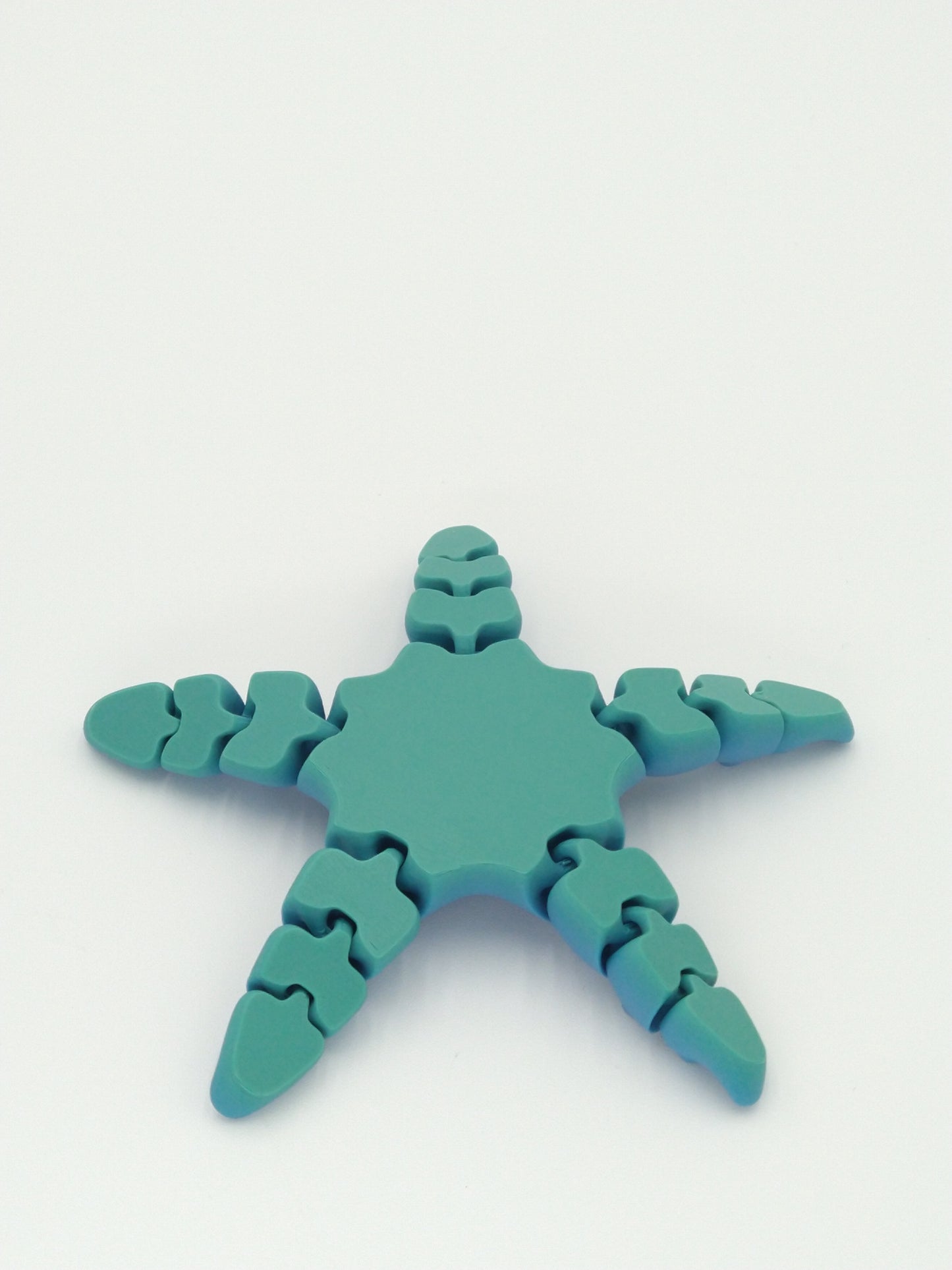 Goofy Starfish Flexi Articulated Figure Rainbow 5" 3D Printed Flexi Factory