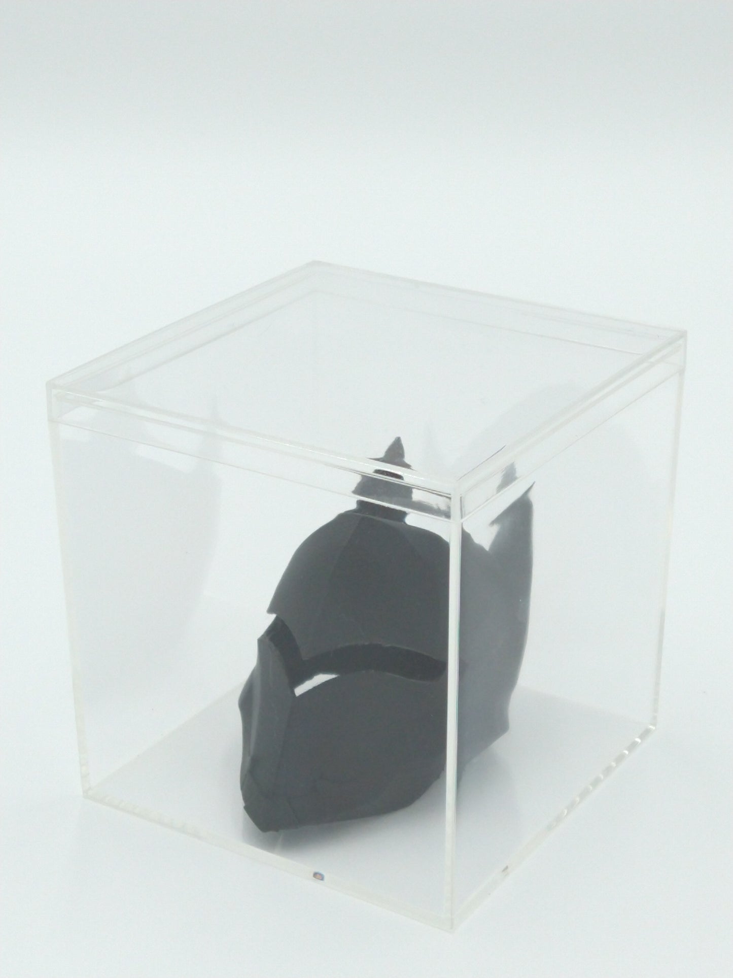 AZRAEL BATMAN Helmet Miniature Collectible W/Display Case 3" Black 3d Printed