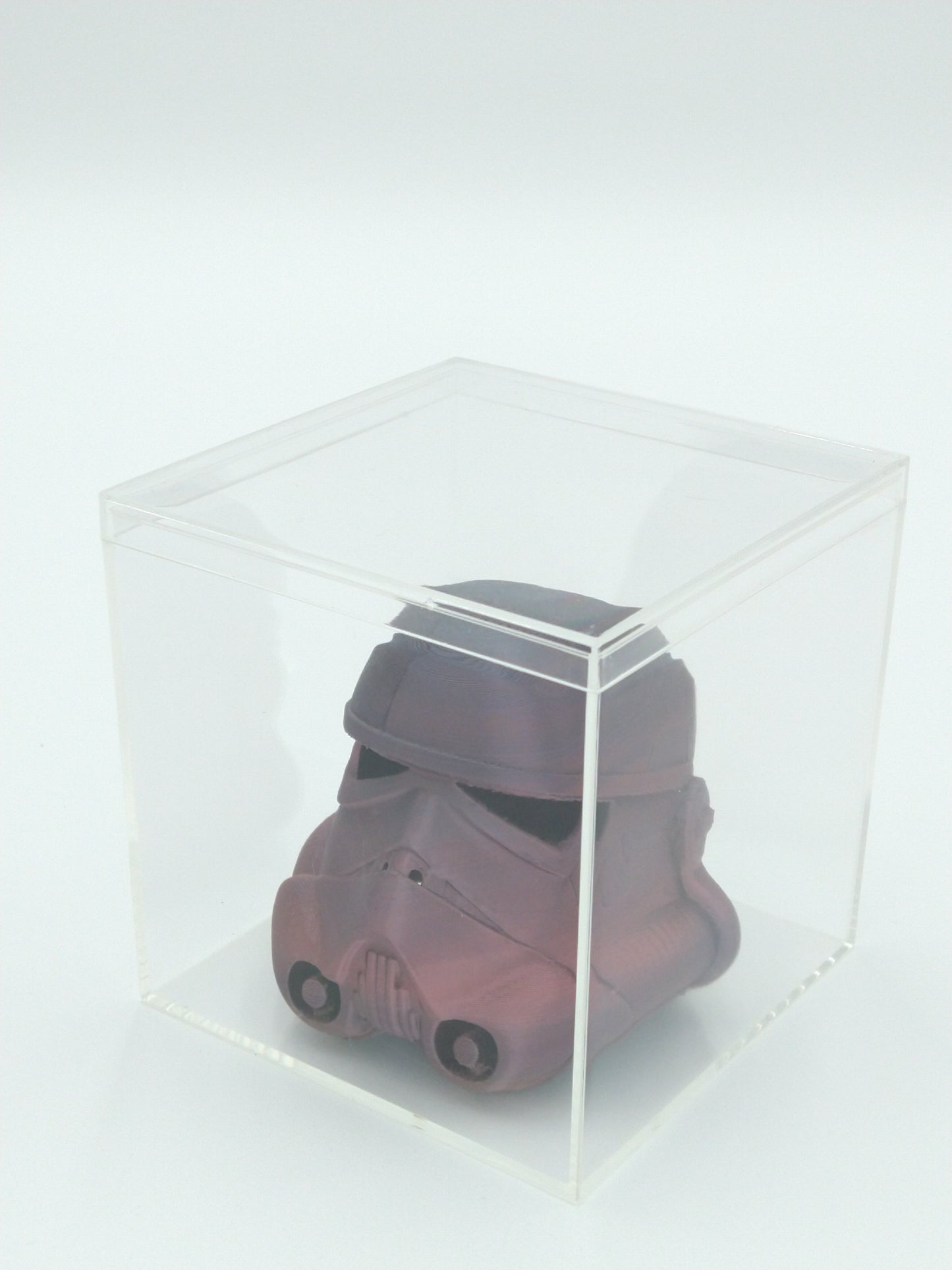 STORMTROOPER Helmet Miniature Collectible 3" W/Display case 3d printed