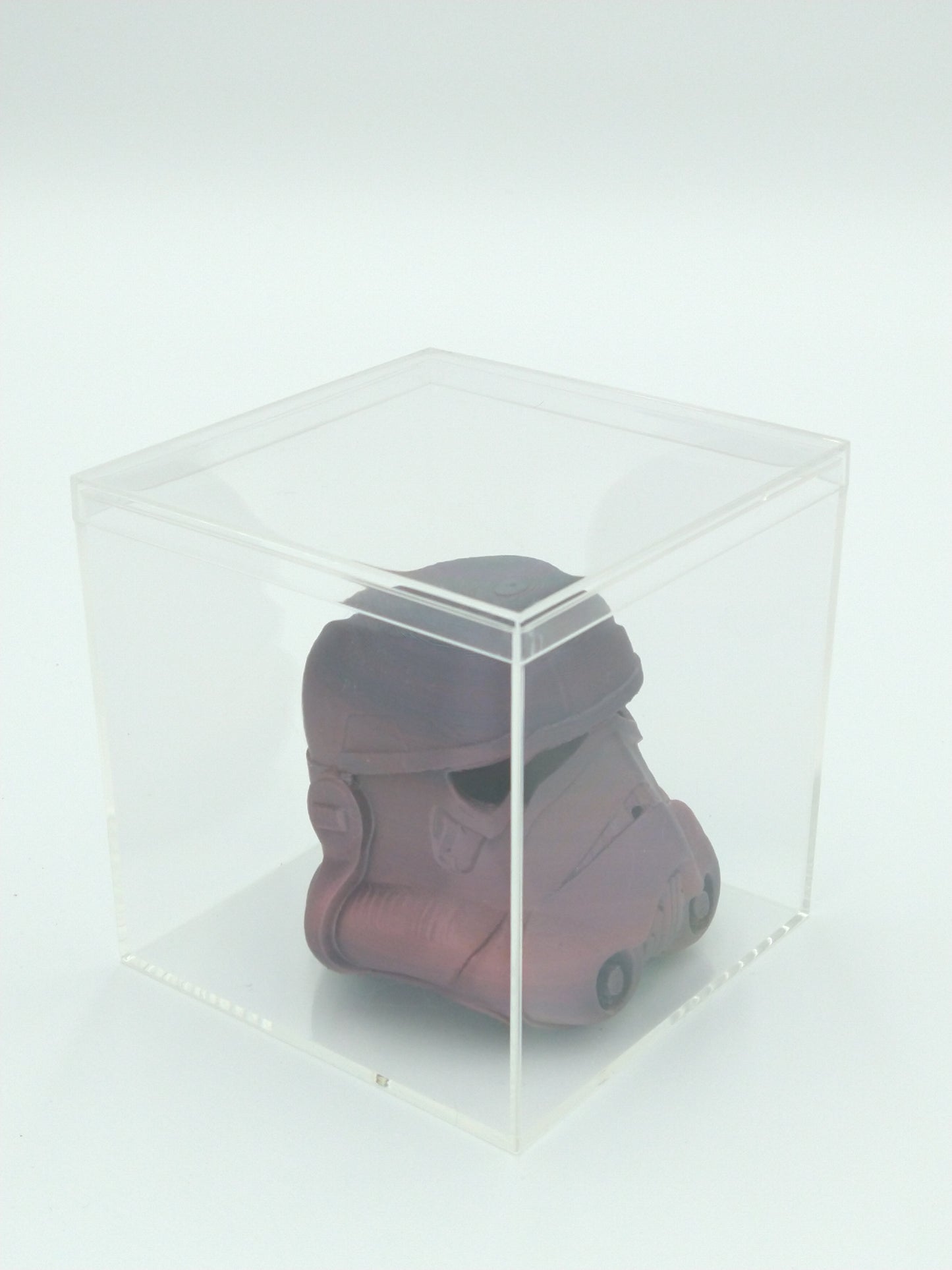 STORMTROOPER Helmet Miniature Collectible 3" W/Display case 3d printed