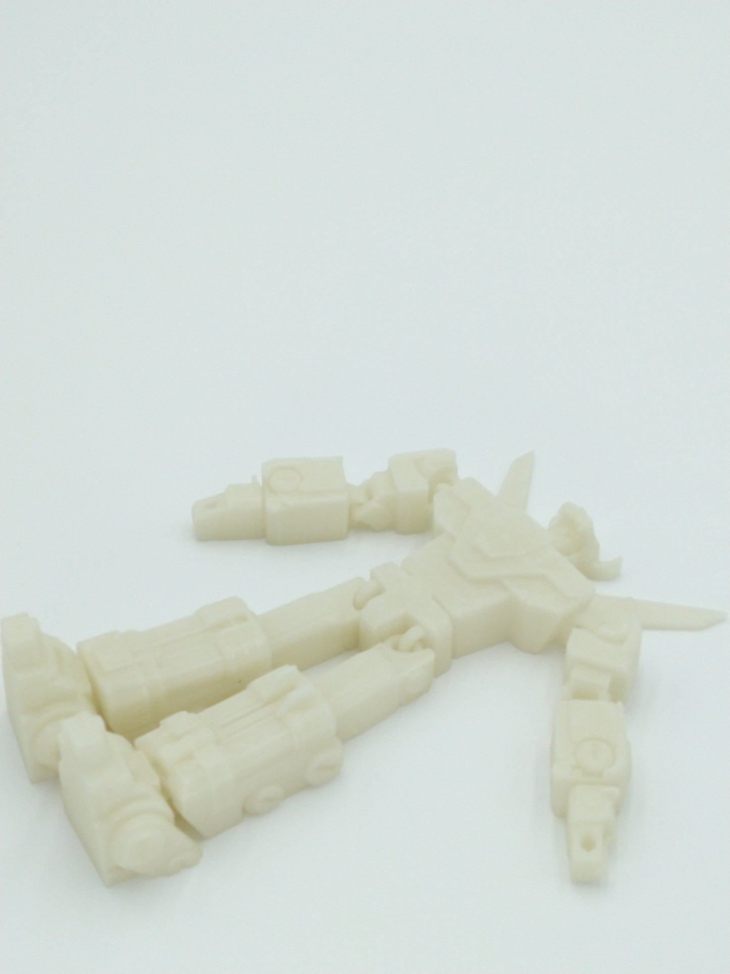 Voltron Figure Articulated Flexi Glow in the Dark 3D Printed Figure