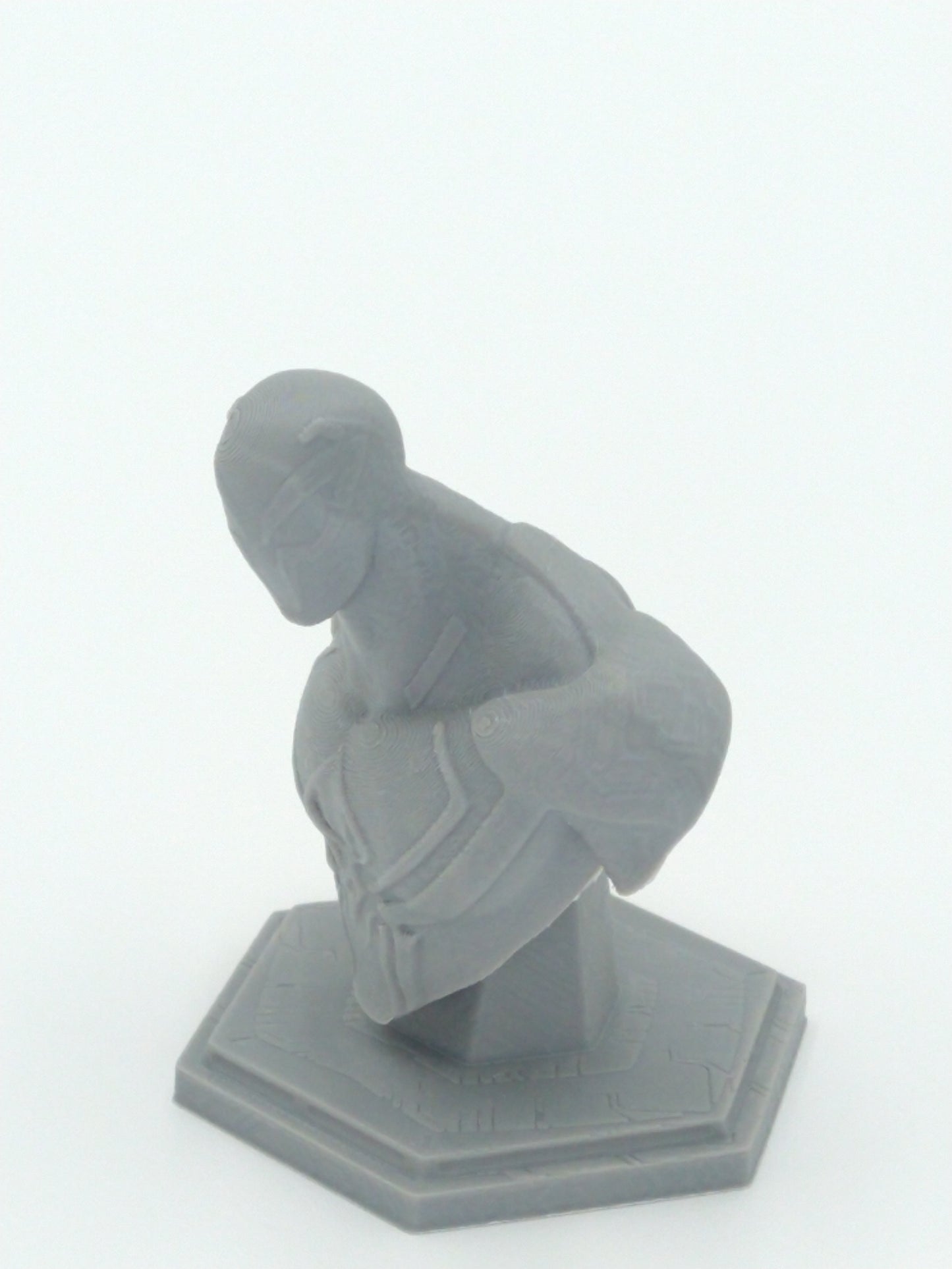 SPIDERMAN 2099 BUST STATUE Gray 3D Printed