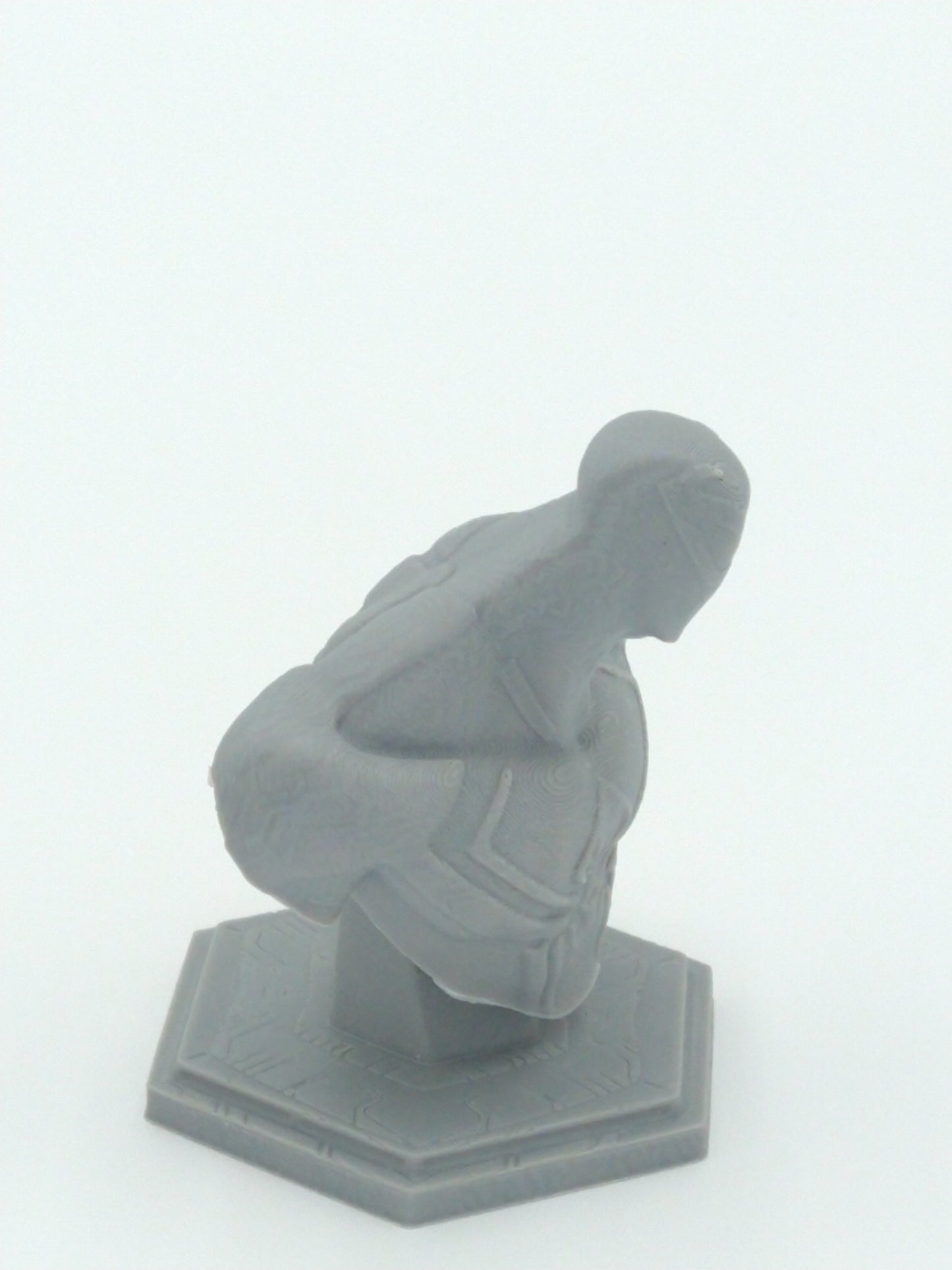 SPIDERMAN 2099 BUST STATUE Gray 3D Printed