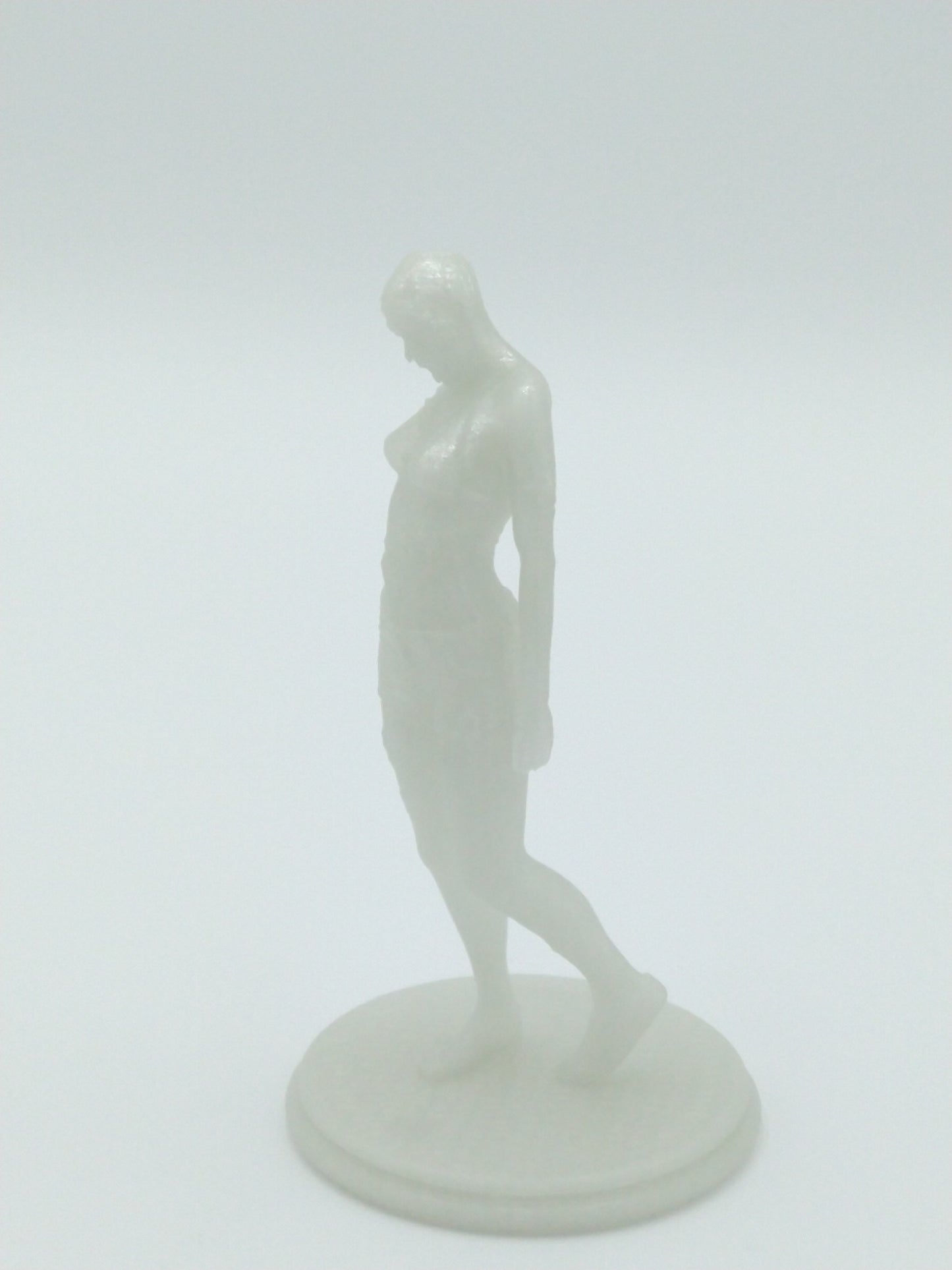 Female Zombie Figure Dying Light Glow In Dark 3d Printed
