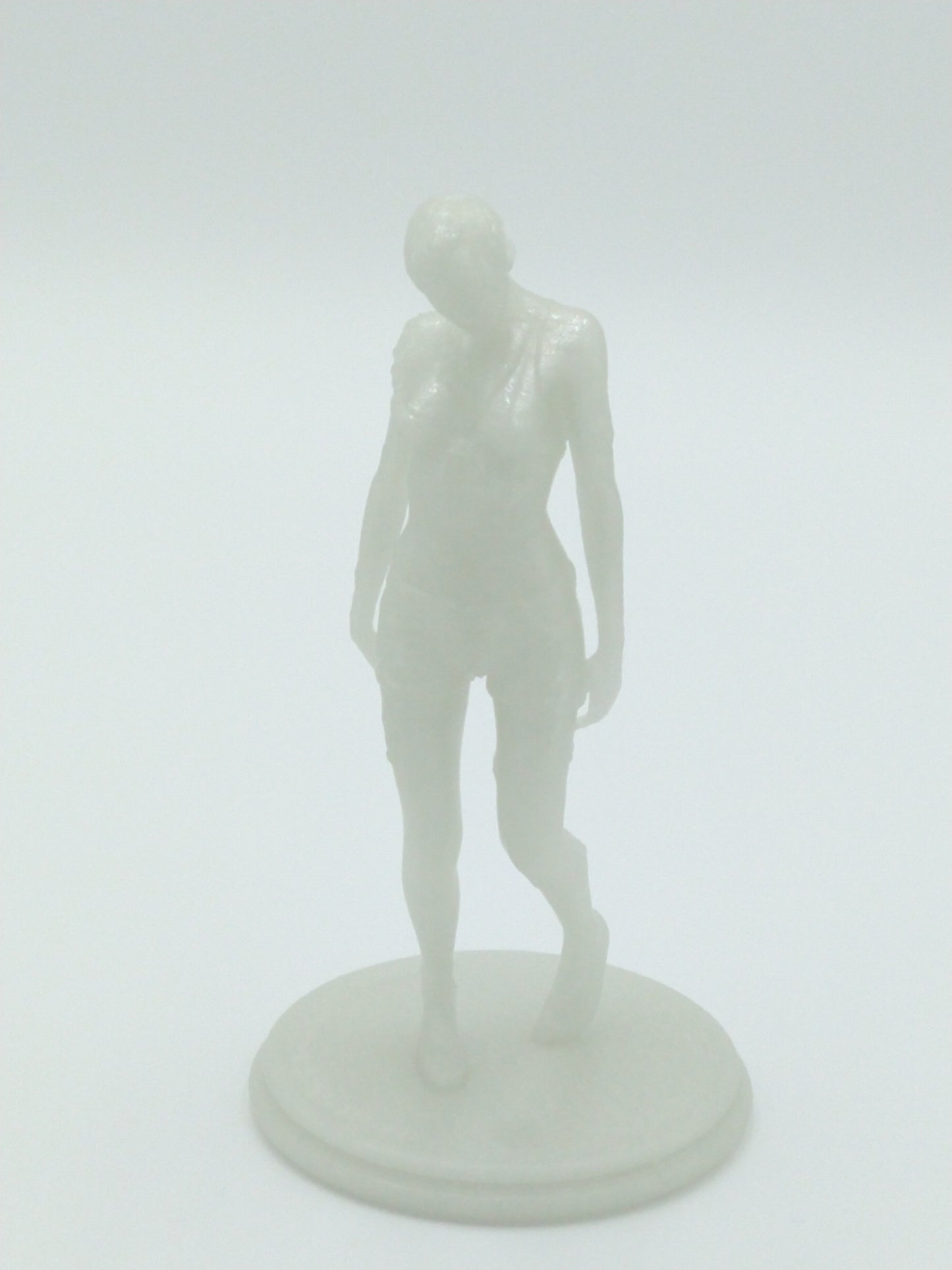 Female Zombie Figure Dying Light Glow In Dark 3d Printed