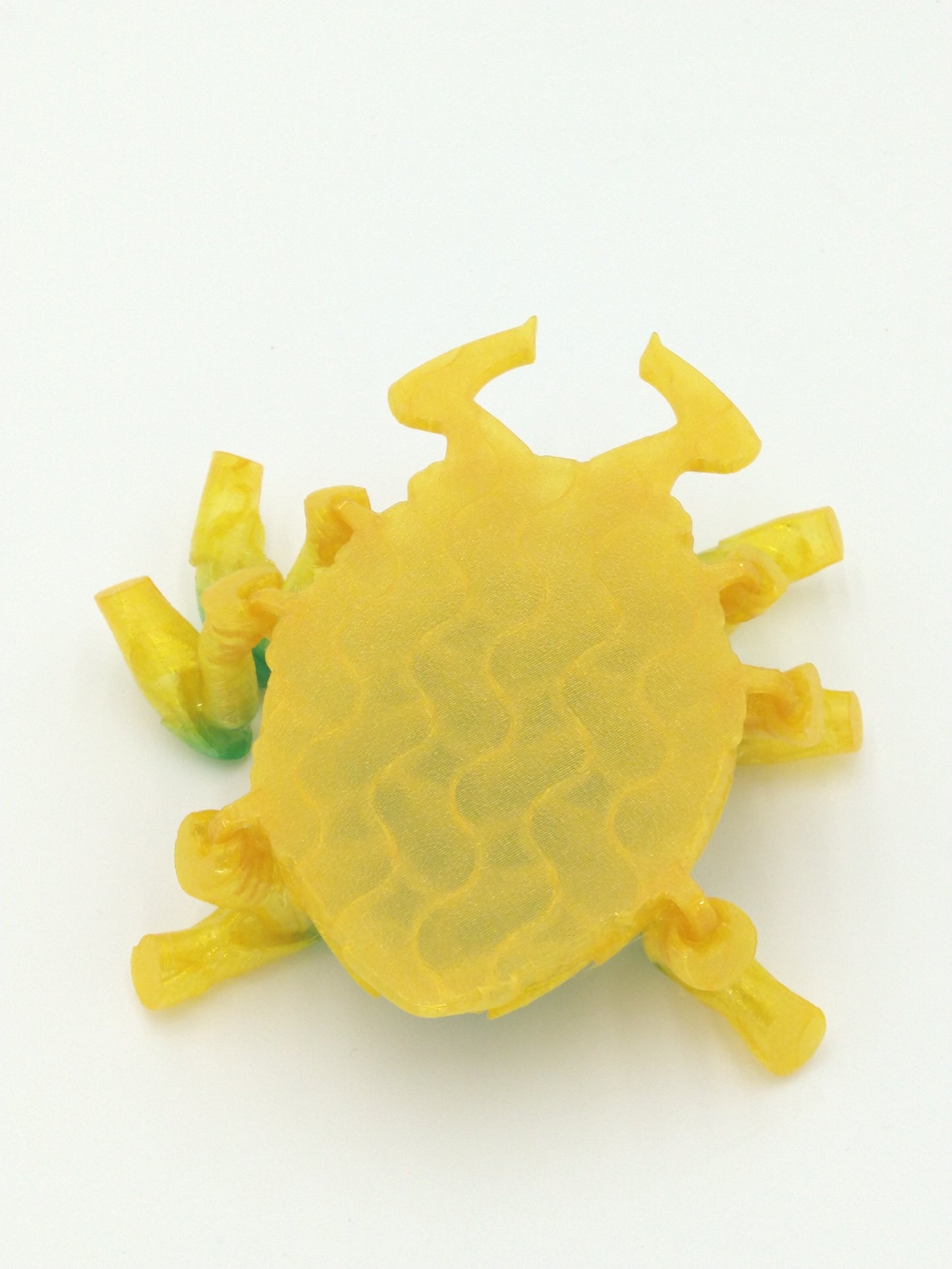 BLUE BEETLE SCARAB Flexi Figure Articulated 5" Squishy Rainbow 3D Printed Figure