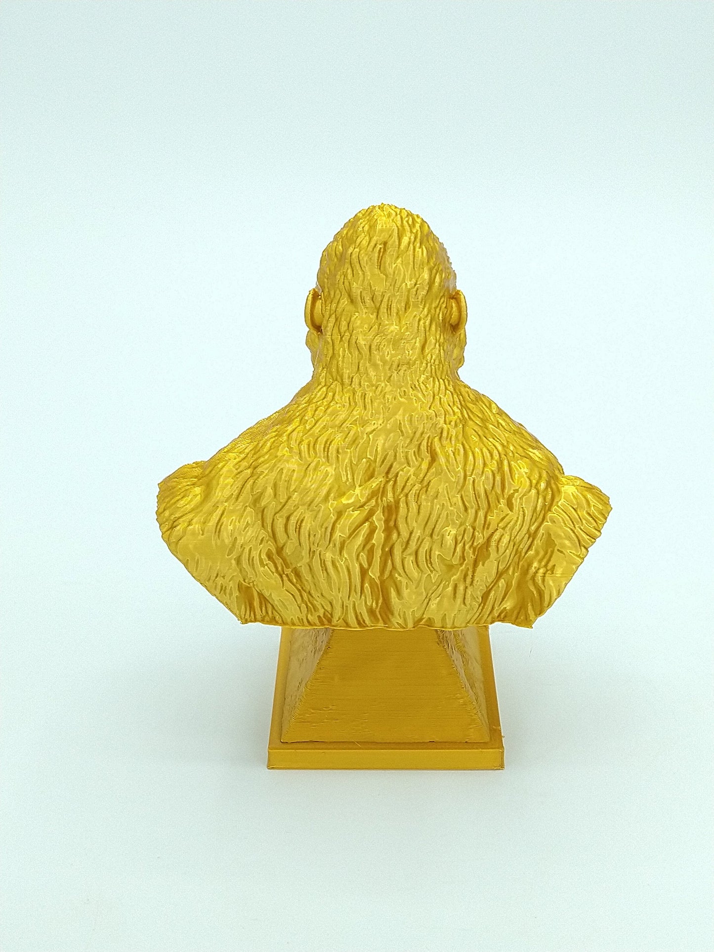 King Kong Bust Statue Gold 3D PRINTED