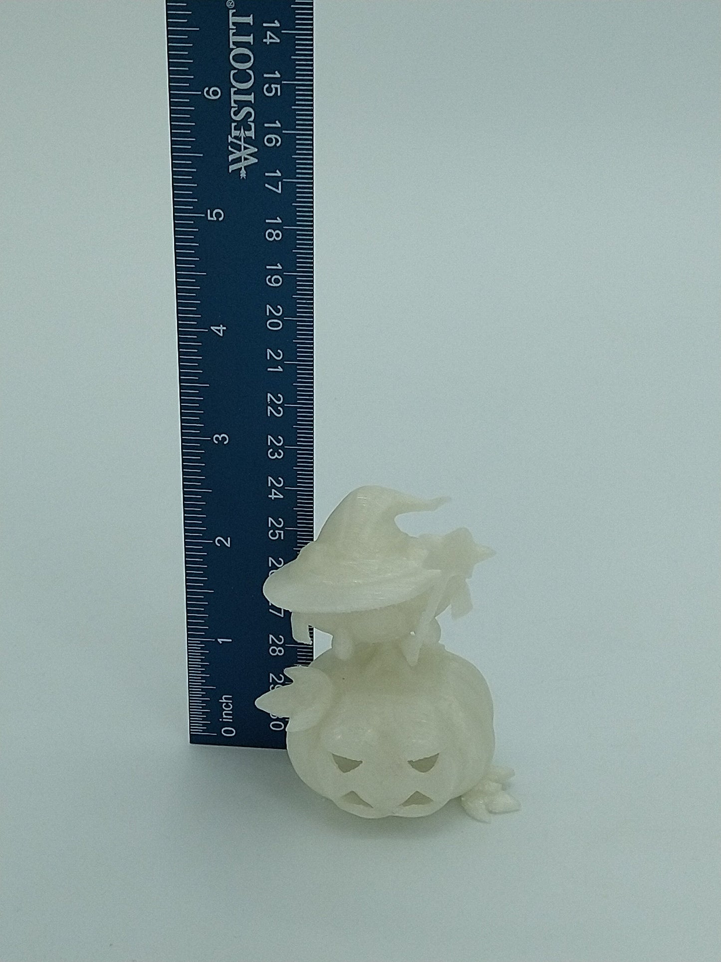 JIRACHI ON PUMPKIN Pokemon Figure 2.5" Glow In The Dark 3D Printed