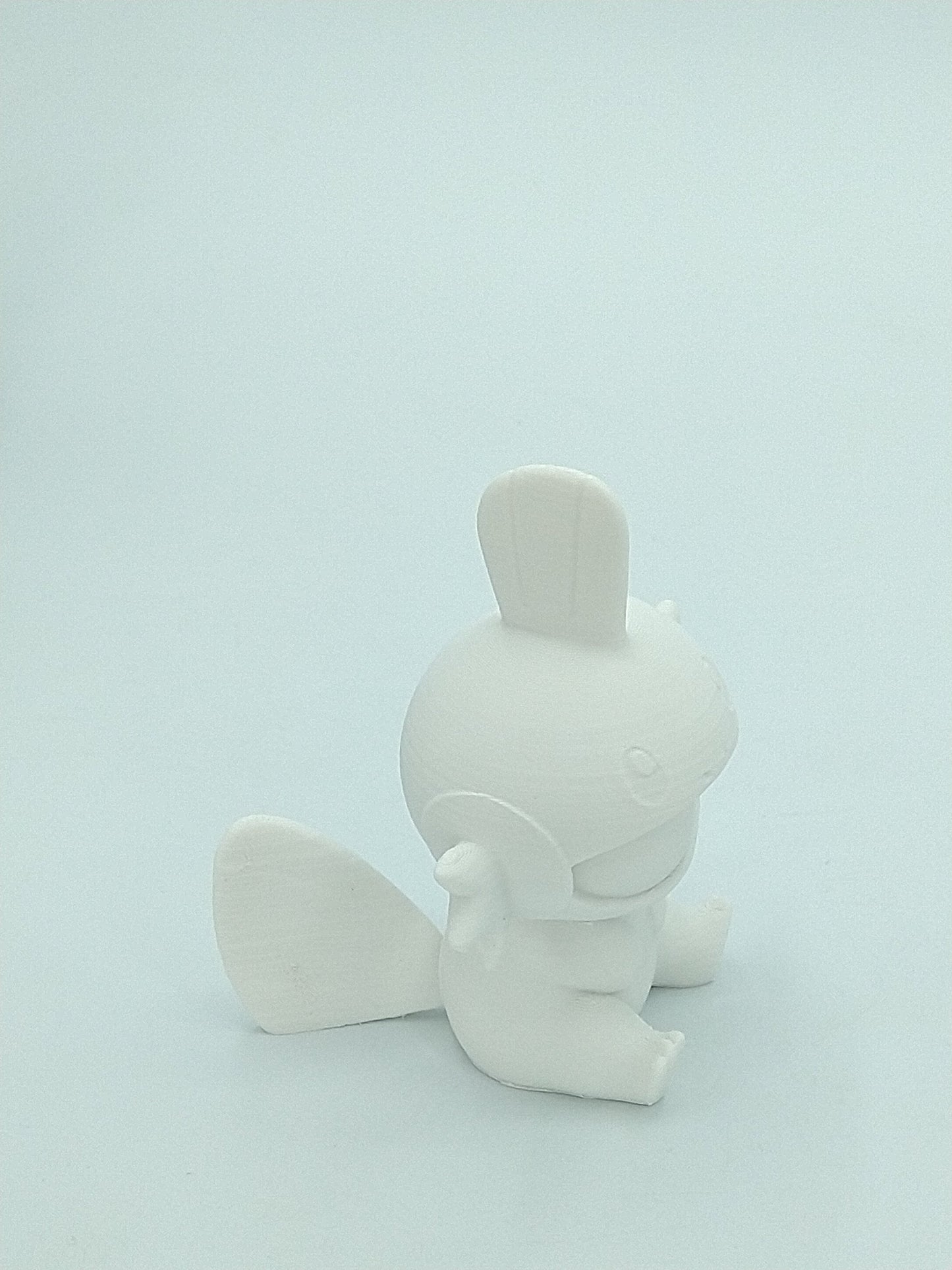 MUDKIP Pokemon Figure White 4" 3D PRINTED