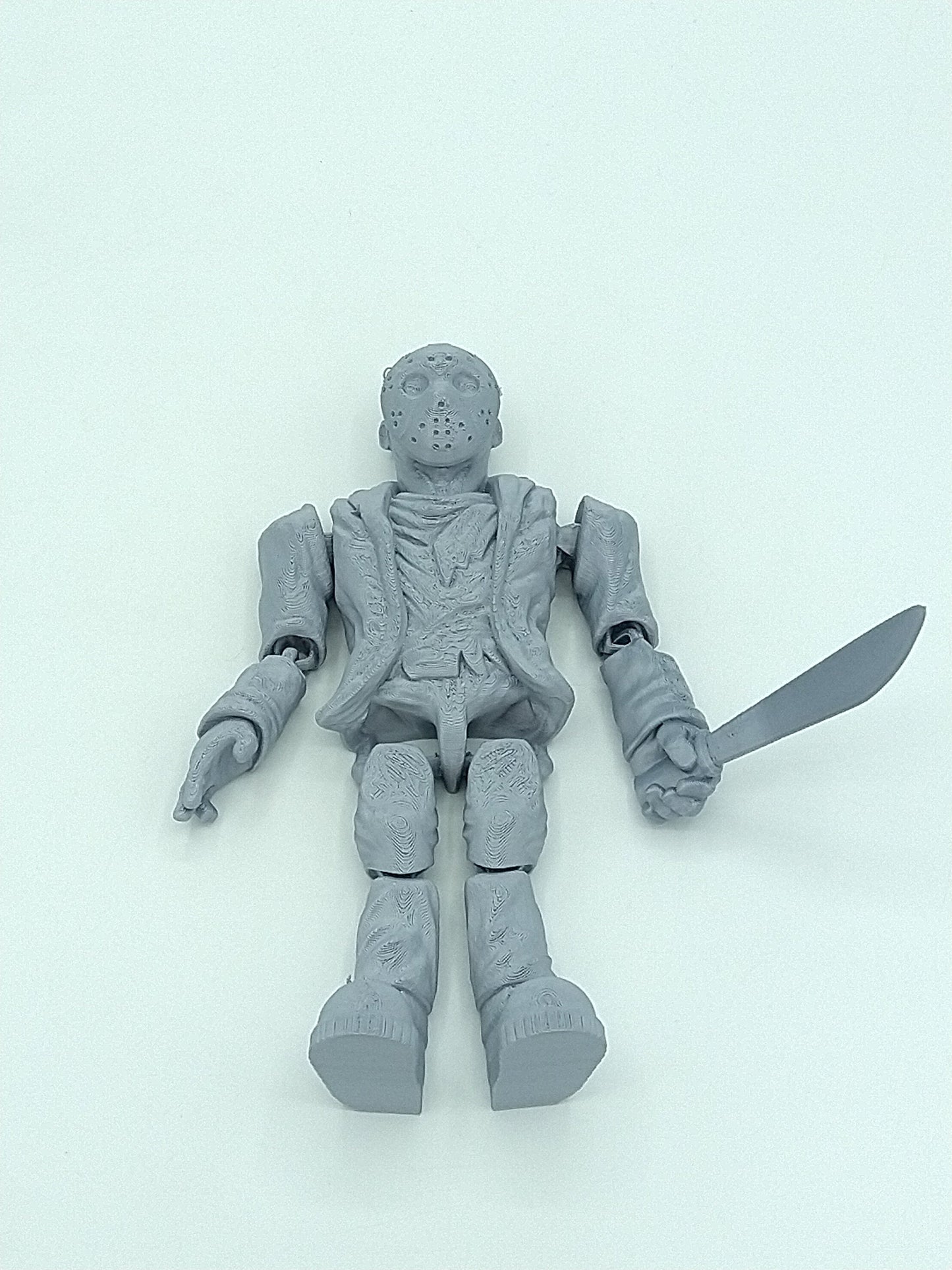 Articulated JASON VORHEES 3D Printed Figure 6" Glow in the dark