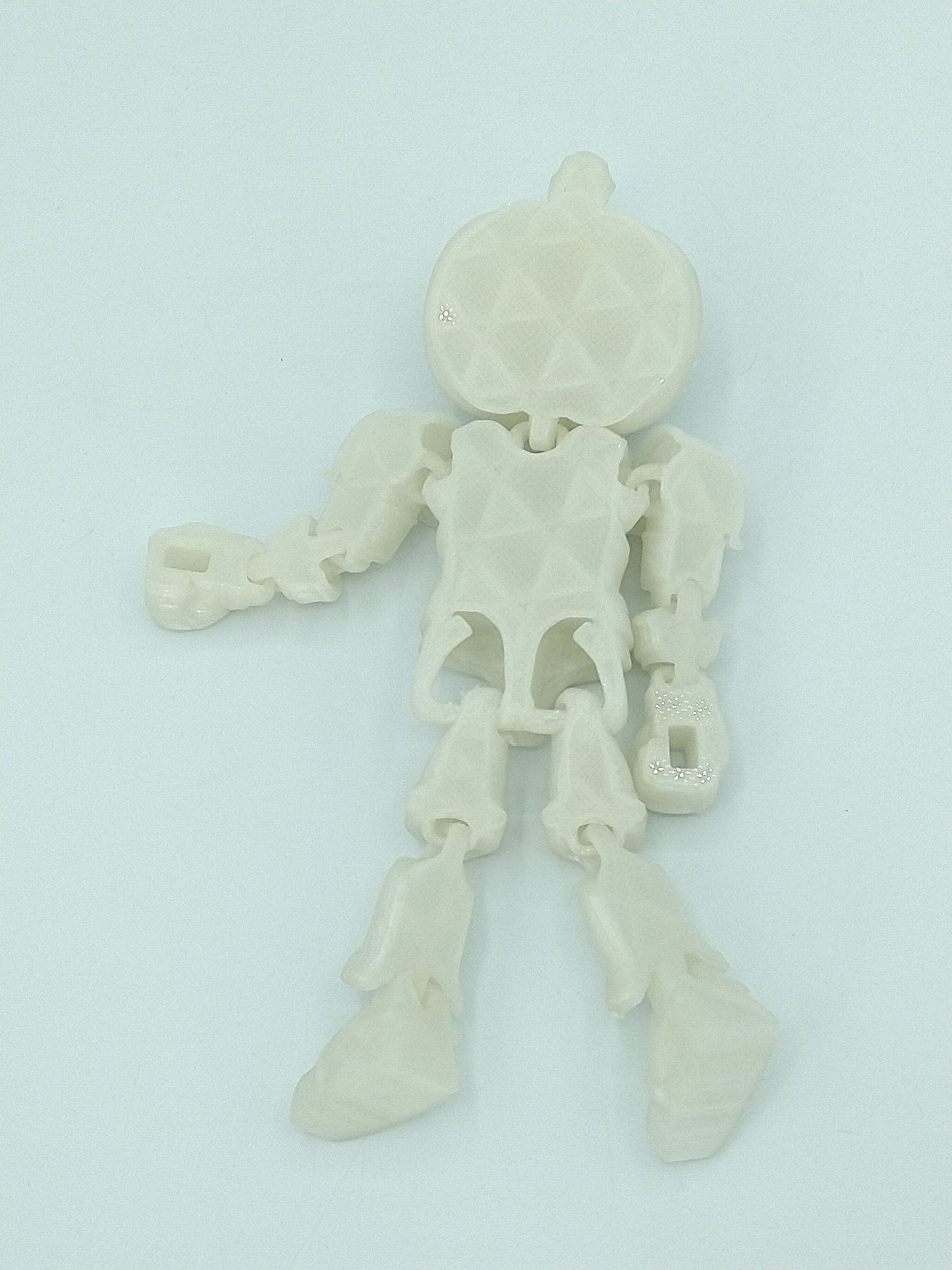 Articulated PUMPKIN KNIGHT Glow in the Dark 6" 3D Printed Figure