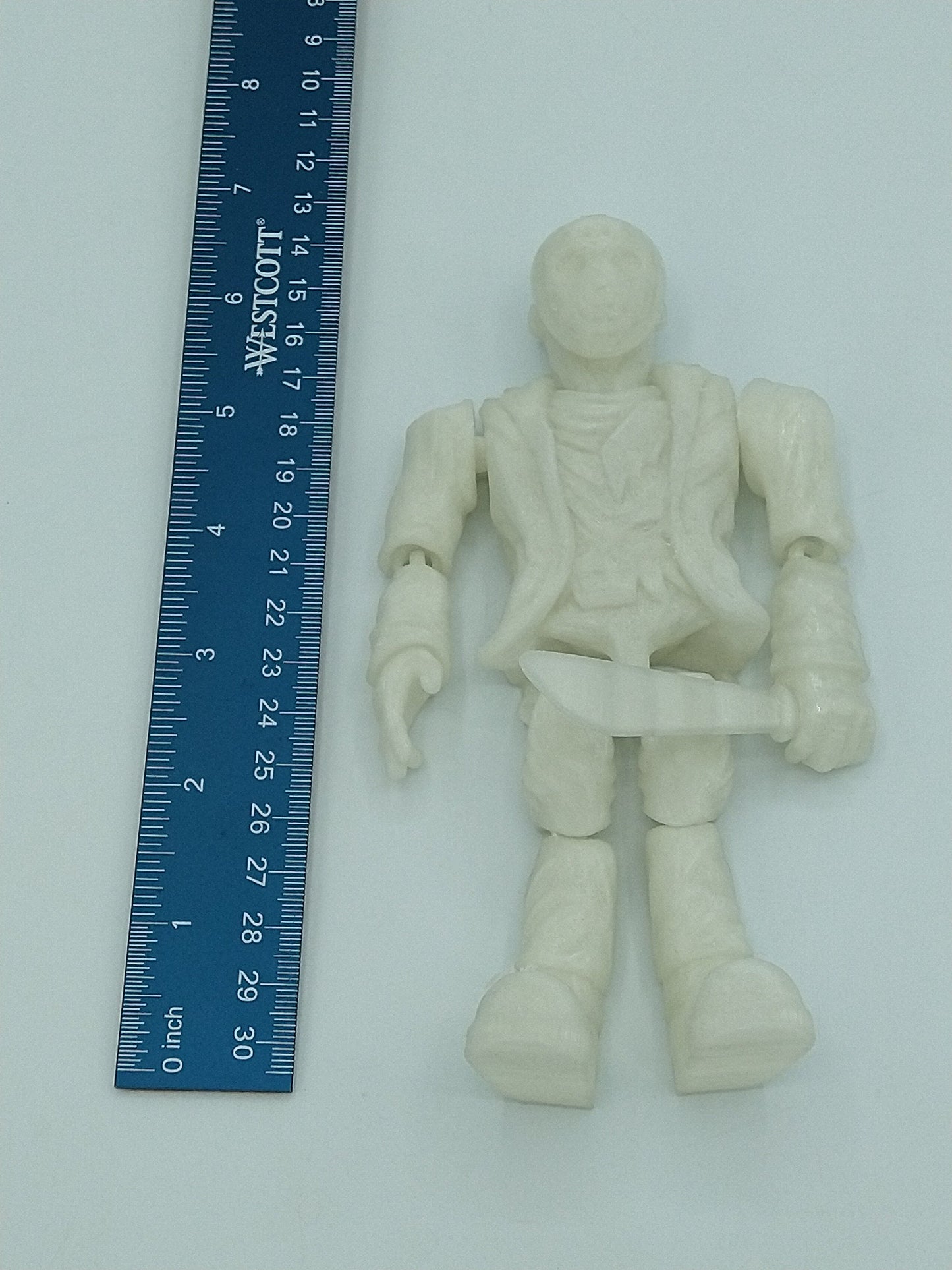 Articulated JASON VORHEES 3D Printed Figure 6" Glow in the dark