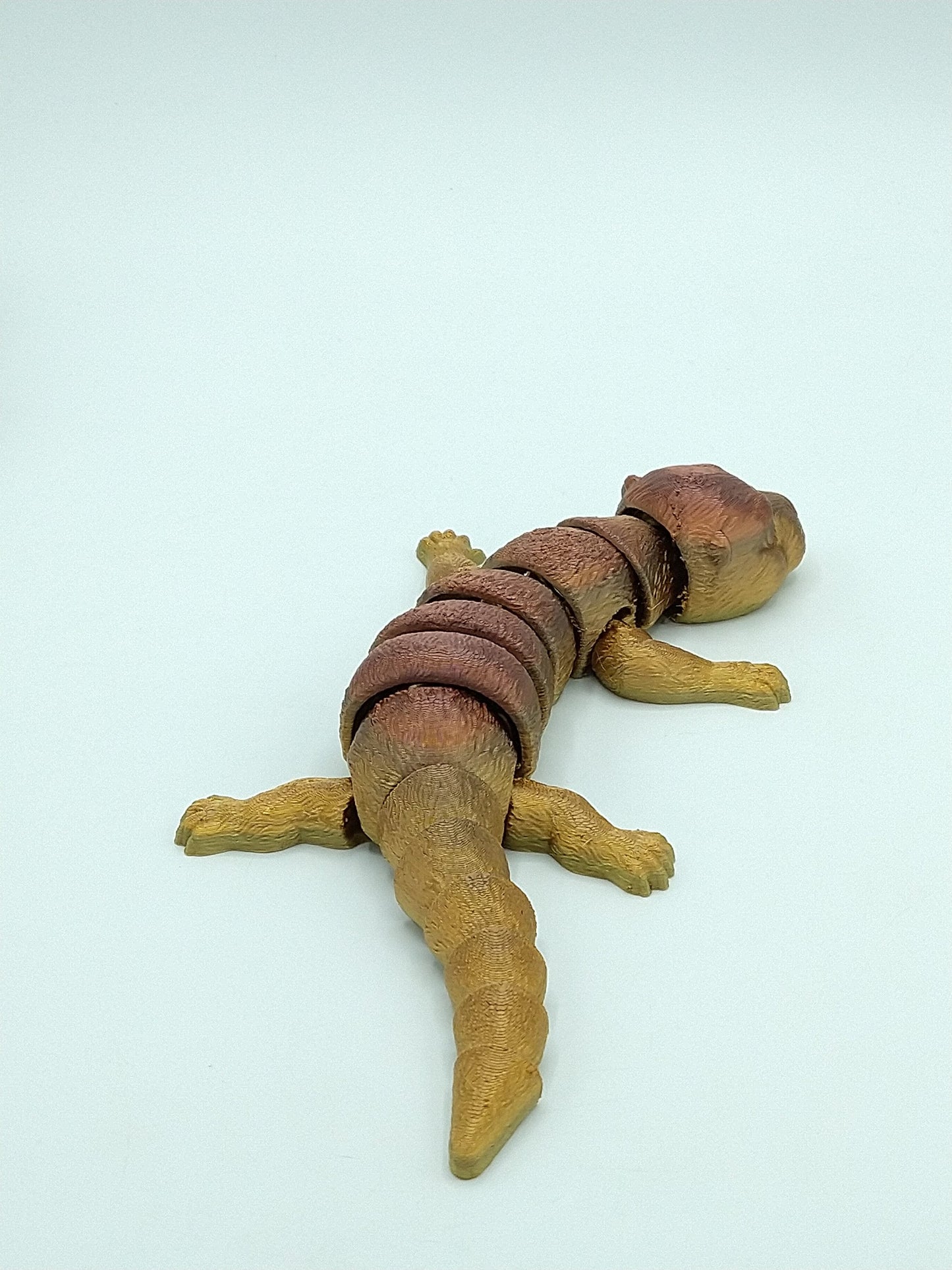 Articulated Baby Otter Rainbow Colors 9" 3D Printed Figure