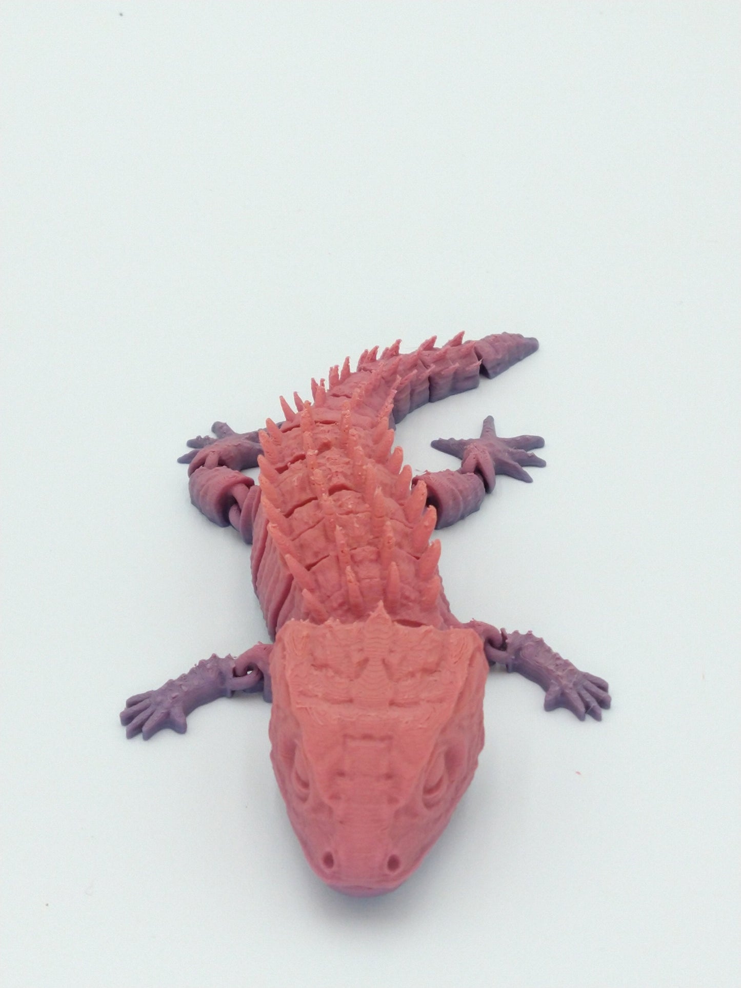 Articulated LIZARD 8" Rainbow Colors 3D Printed Figure
