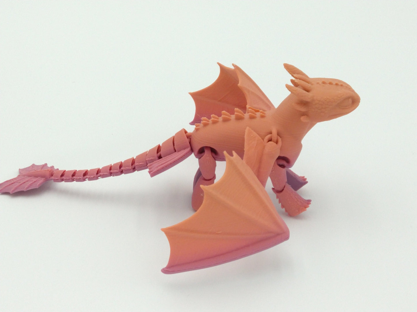 TOOTHLESS Dragon Figure Articulated Flexi 8" 3D Printed Figure