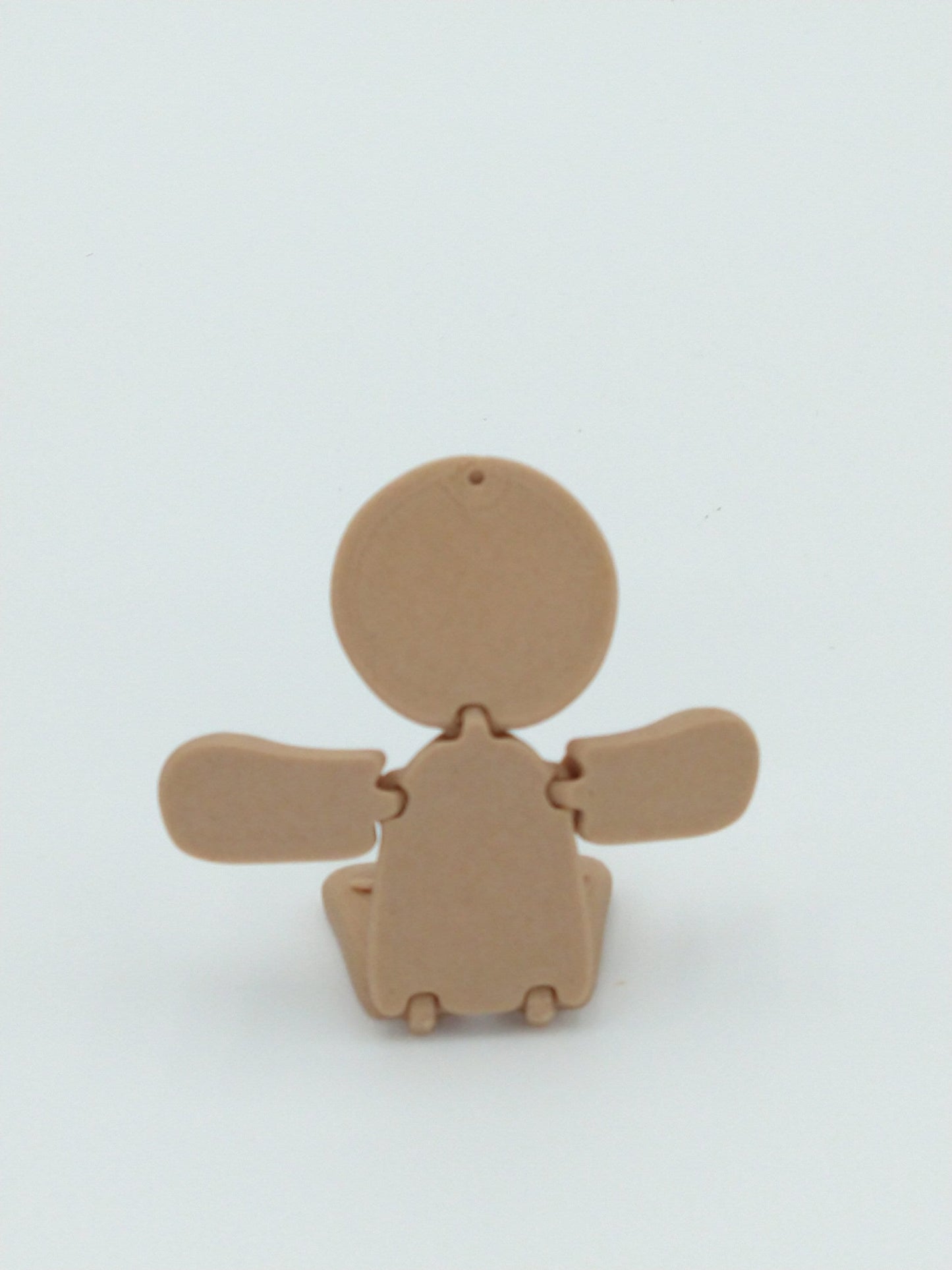 Gingerbread Man Articulated Figure Ornament 4" Wood PLA 3D Printed Flexi Factory