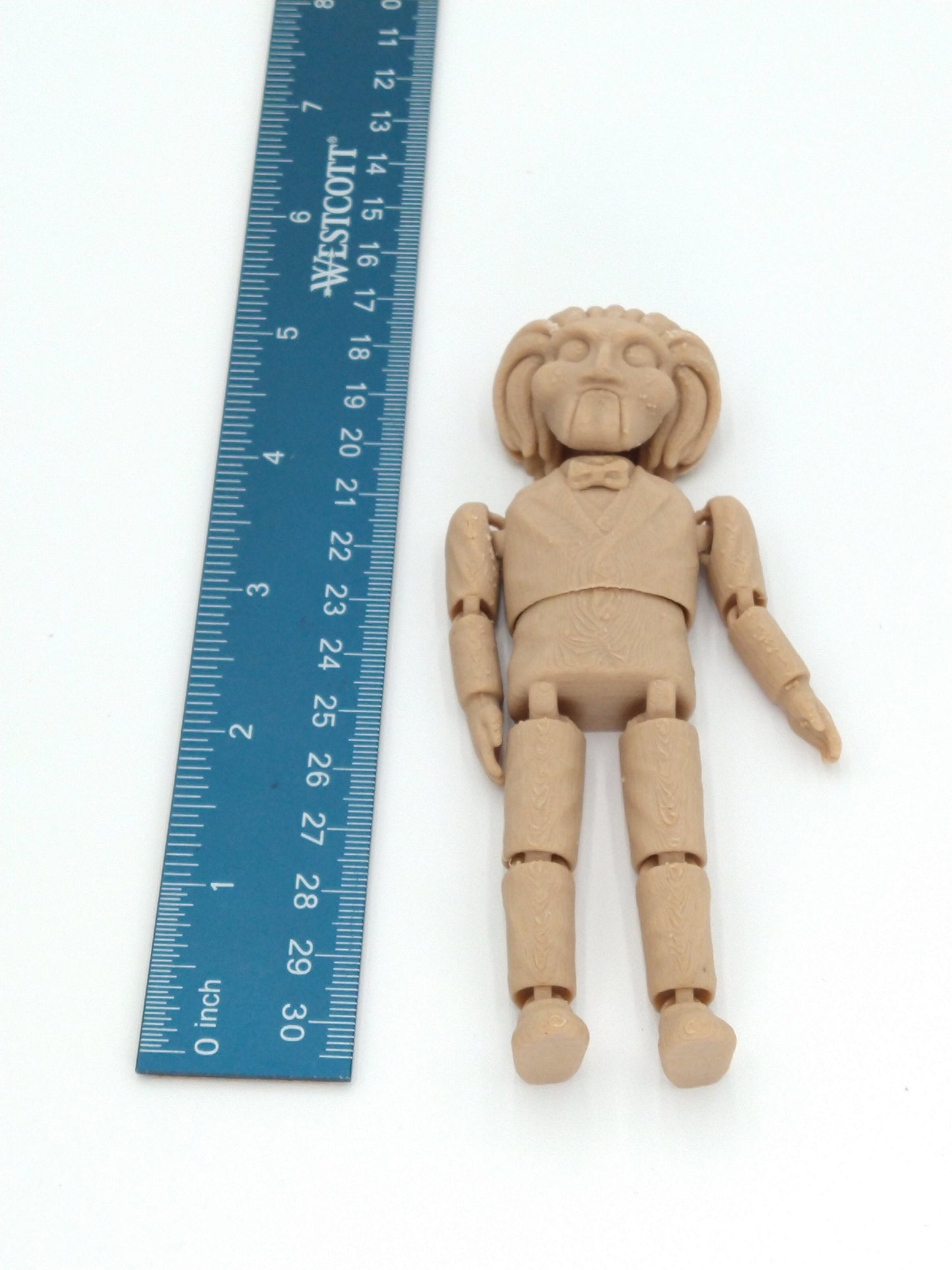 JIGSAW from Saw Figure Articulated Flexi Wood PLA 5" 3D Printed Figure