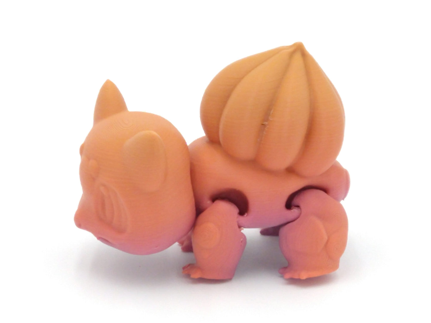 BULBASAUR POKEMON Figure Articulated Flexi Rainbow Colors 4" 3D Printed Figure