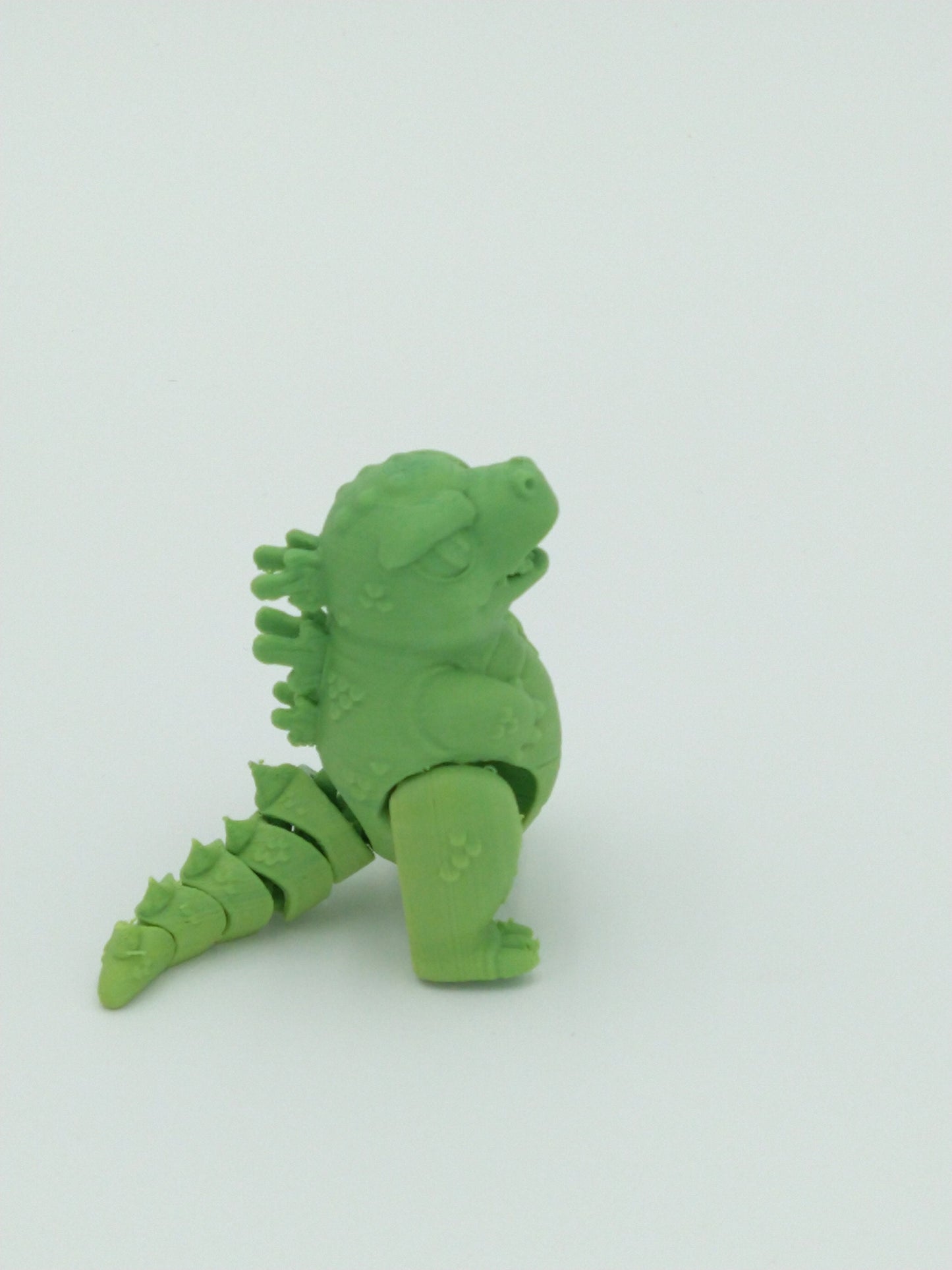 BABY GODZILLA Figure Articulated Flexi Rainbow Colors 3" 3D Printed Figure