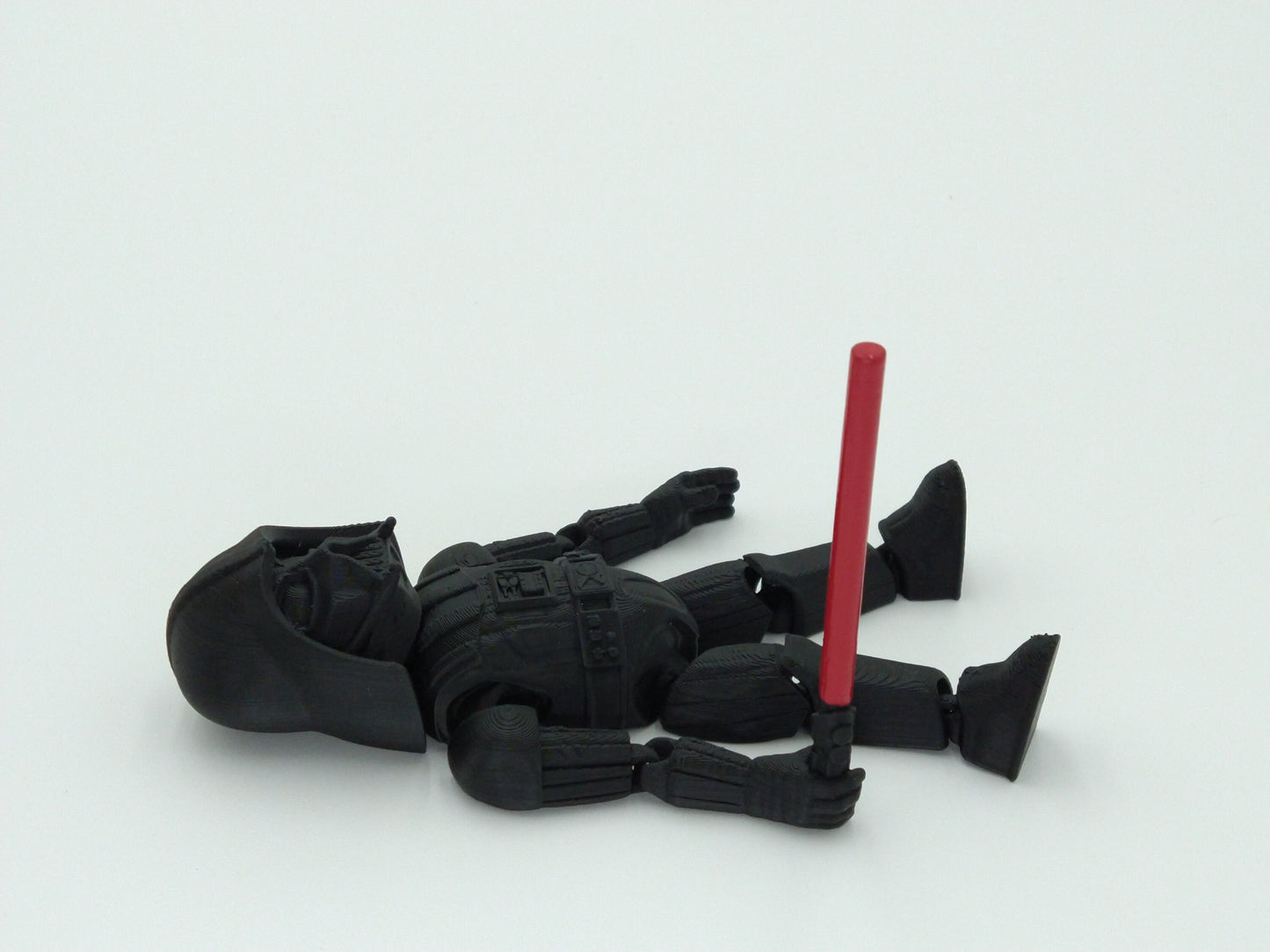 Star Wars DARTH VADER W/Red Lightsaber Articulated Flexi Figure 6" 3D Printed