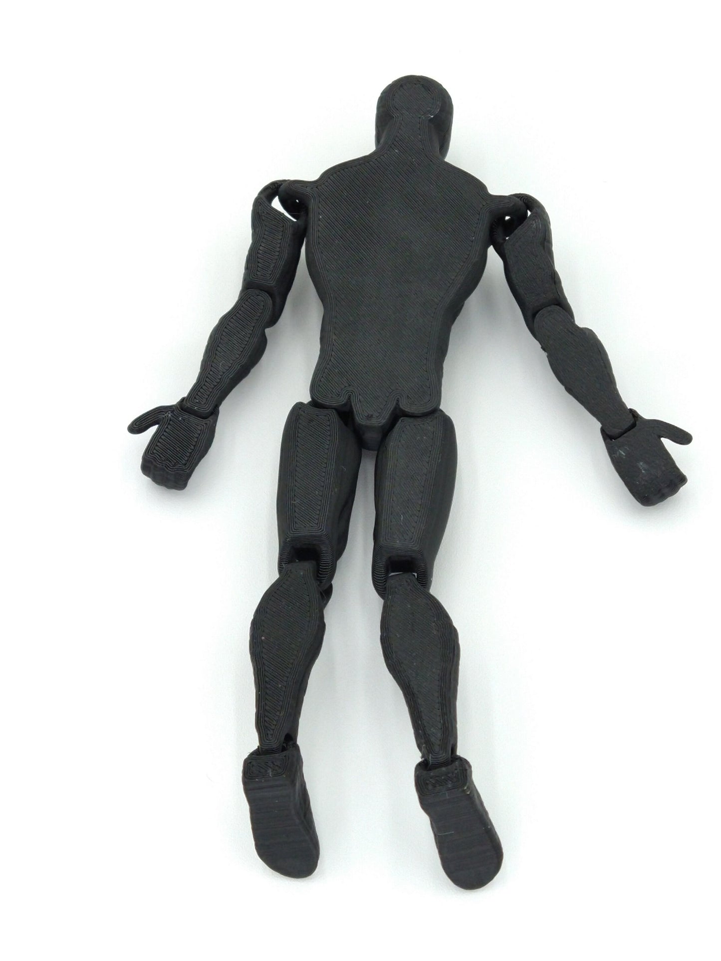 BLACK SPIDERMAN Figure Articulated Flexi 6" 3D Printed Figure
