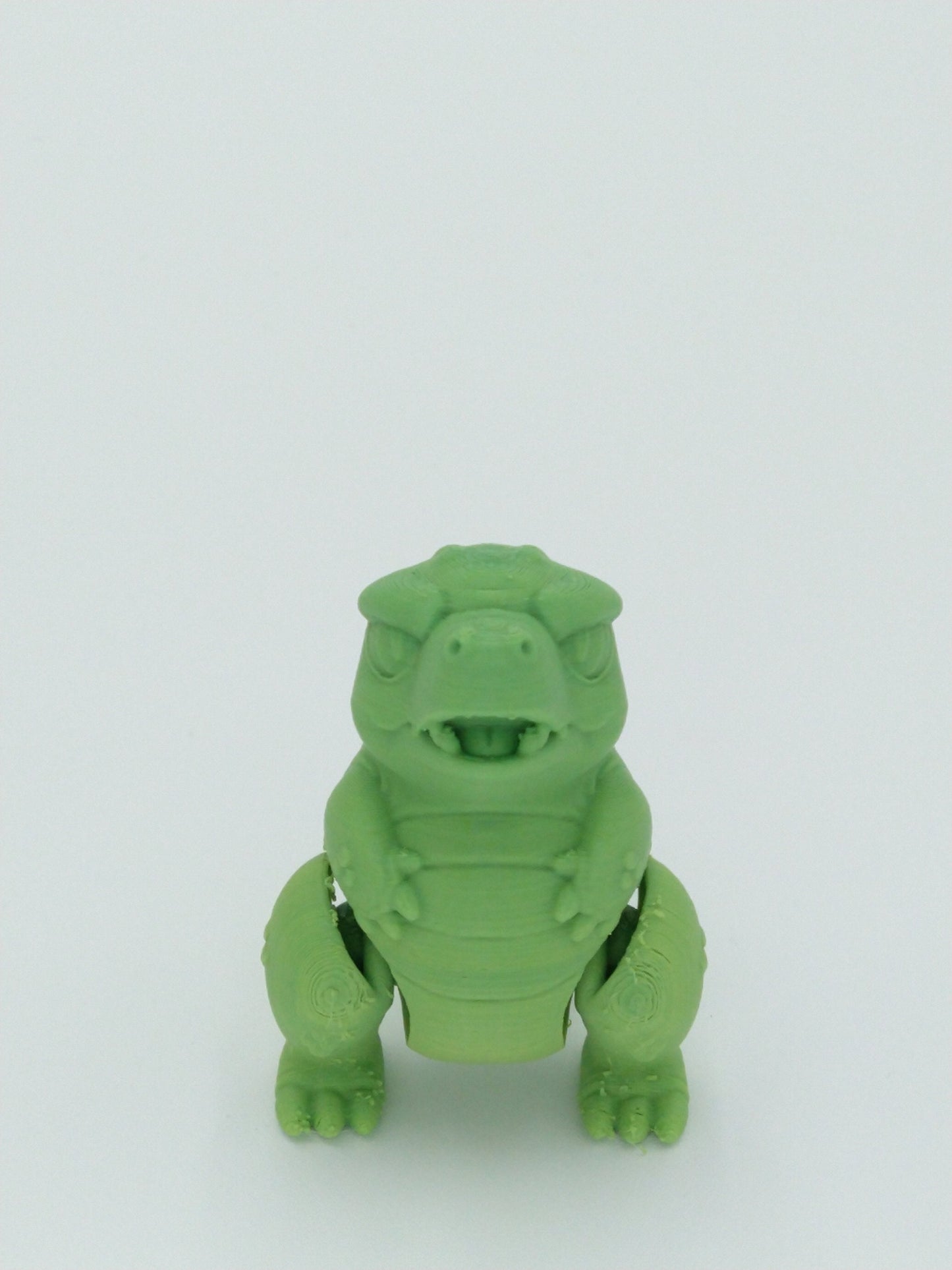 BABY GODZILLA Figure Articulated Flexi Rainbow Colors 3" 3D Printed Figure
