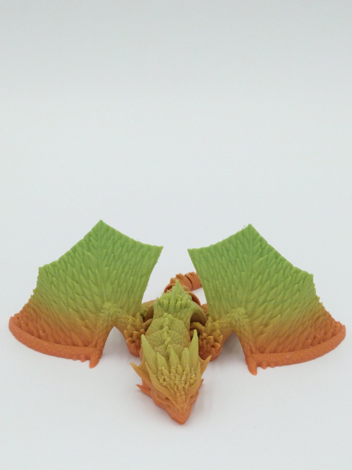 DRAGON WHELP Articulated Flexi Rainbow Colors 7" 3D Printed Figure