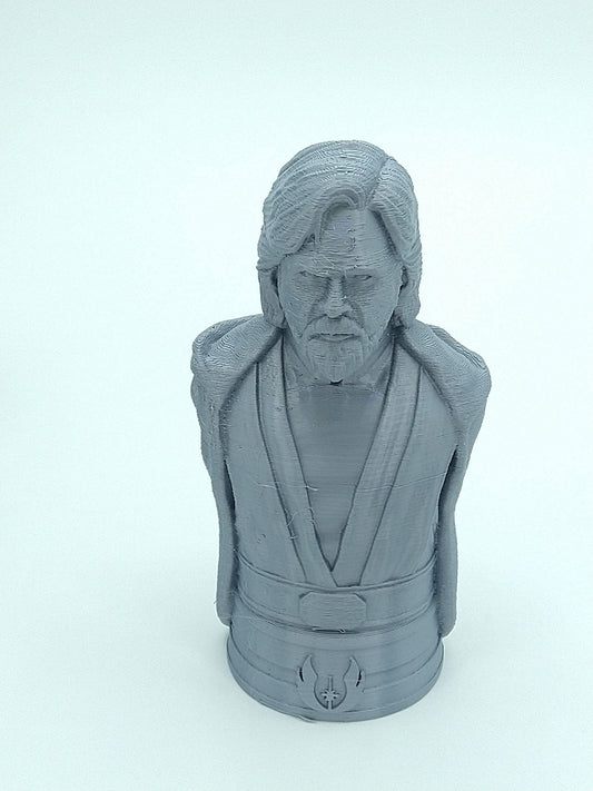 Star Wars older LUKE SKYWALKER Bust Gray 6" 3D PRINTED