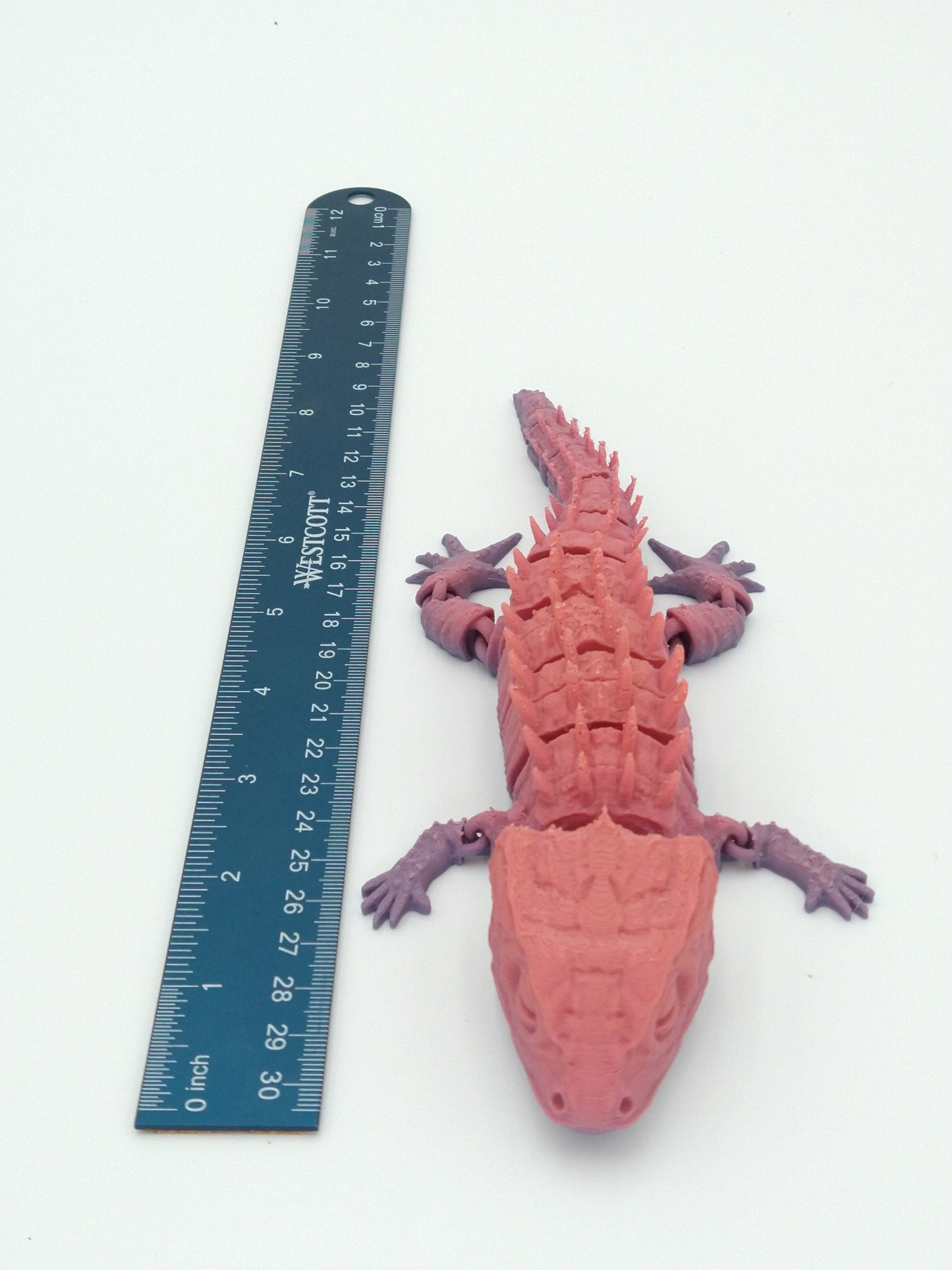 Articulated LIZARD 8" Rainbow Colors 3D Printed Figure