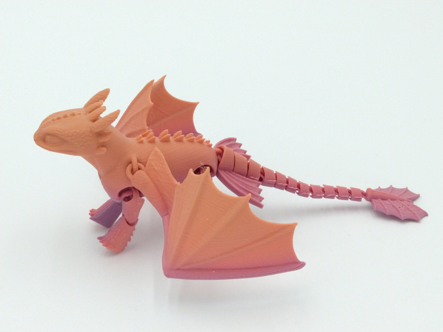 TOOTHLESS Dragon Figure Articulated Flexi 8" 3D Printed Figure
