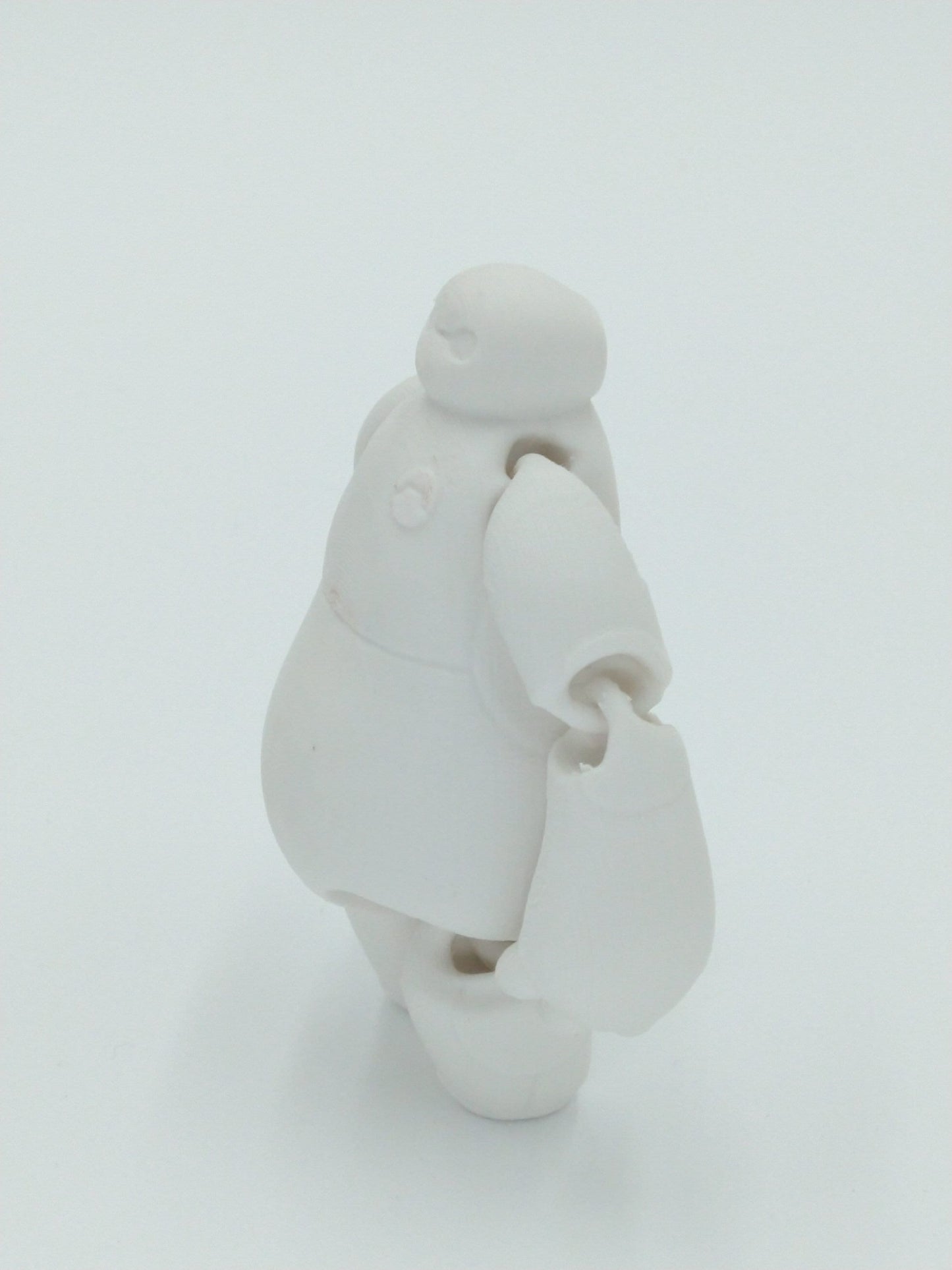 BAYMAX Figure Articulated Flexi White 4" 3D Printed Figure
