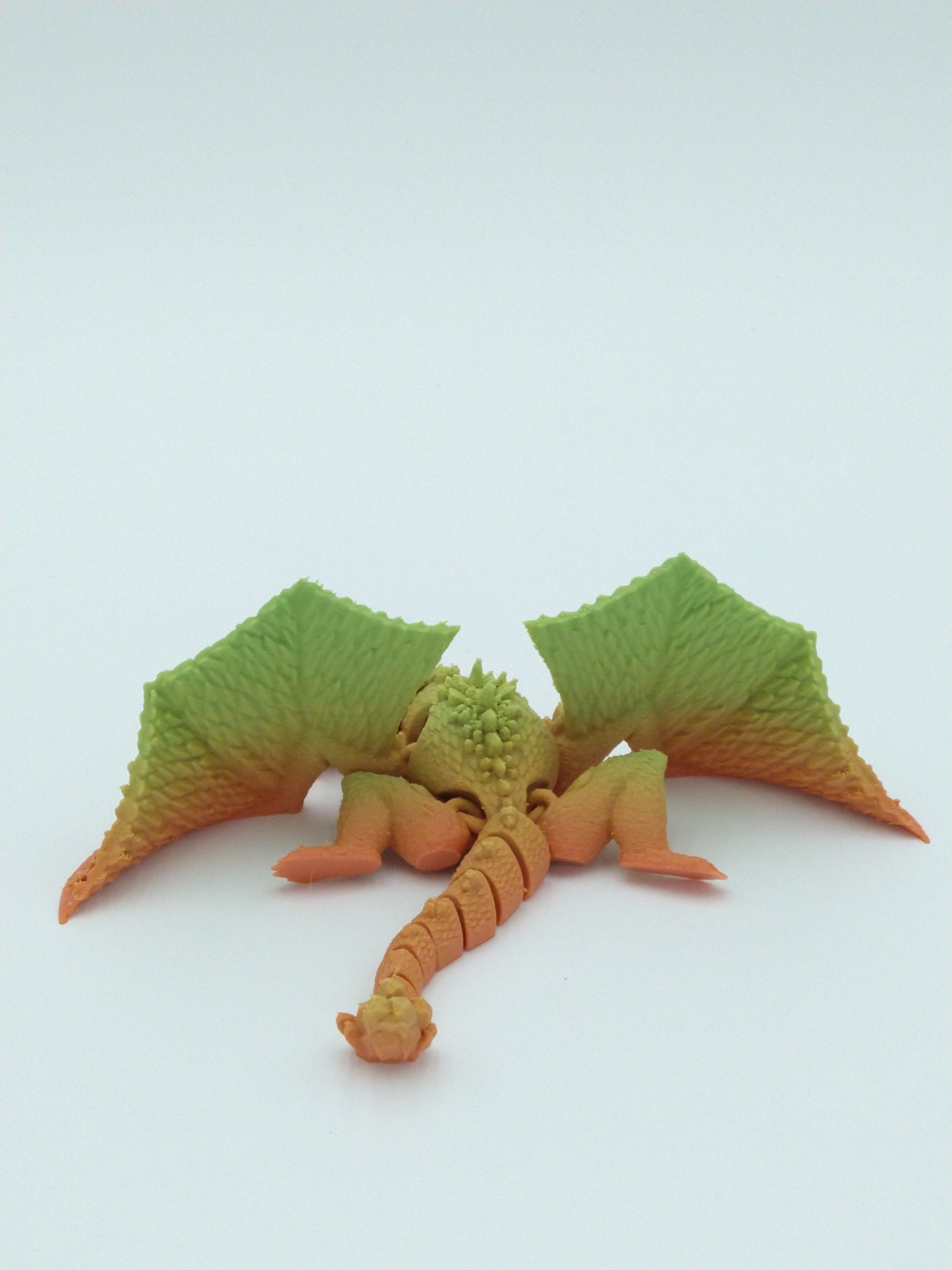 DRAGON WHELP Articulated Flexi Rainbow Colors 7" 3D Printed Figure