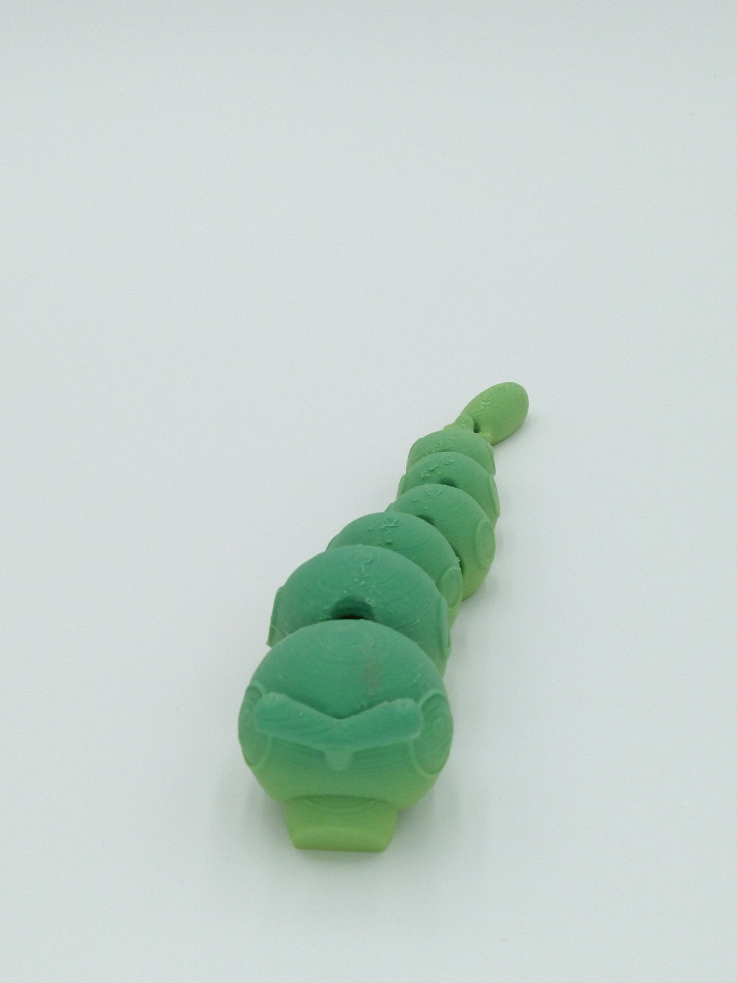 CATERPIE POKEMON Figure Articulated Flexi Rainbow Colors 8" 3D Printed Figure