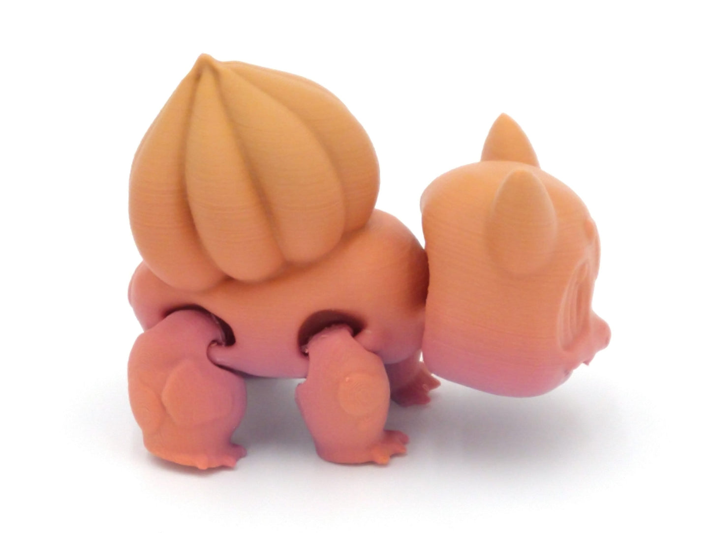 BULBASAUR POKEMON Figure Articulated Flexi Rainbow Colors 4" 3D Printed Figure