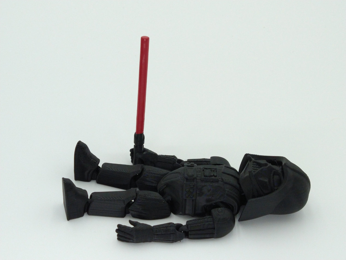 Star Wars DARTH VADER W/Red Lightsaber Articulated Flexi Figure 6" 3D Printed