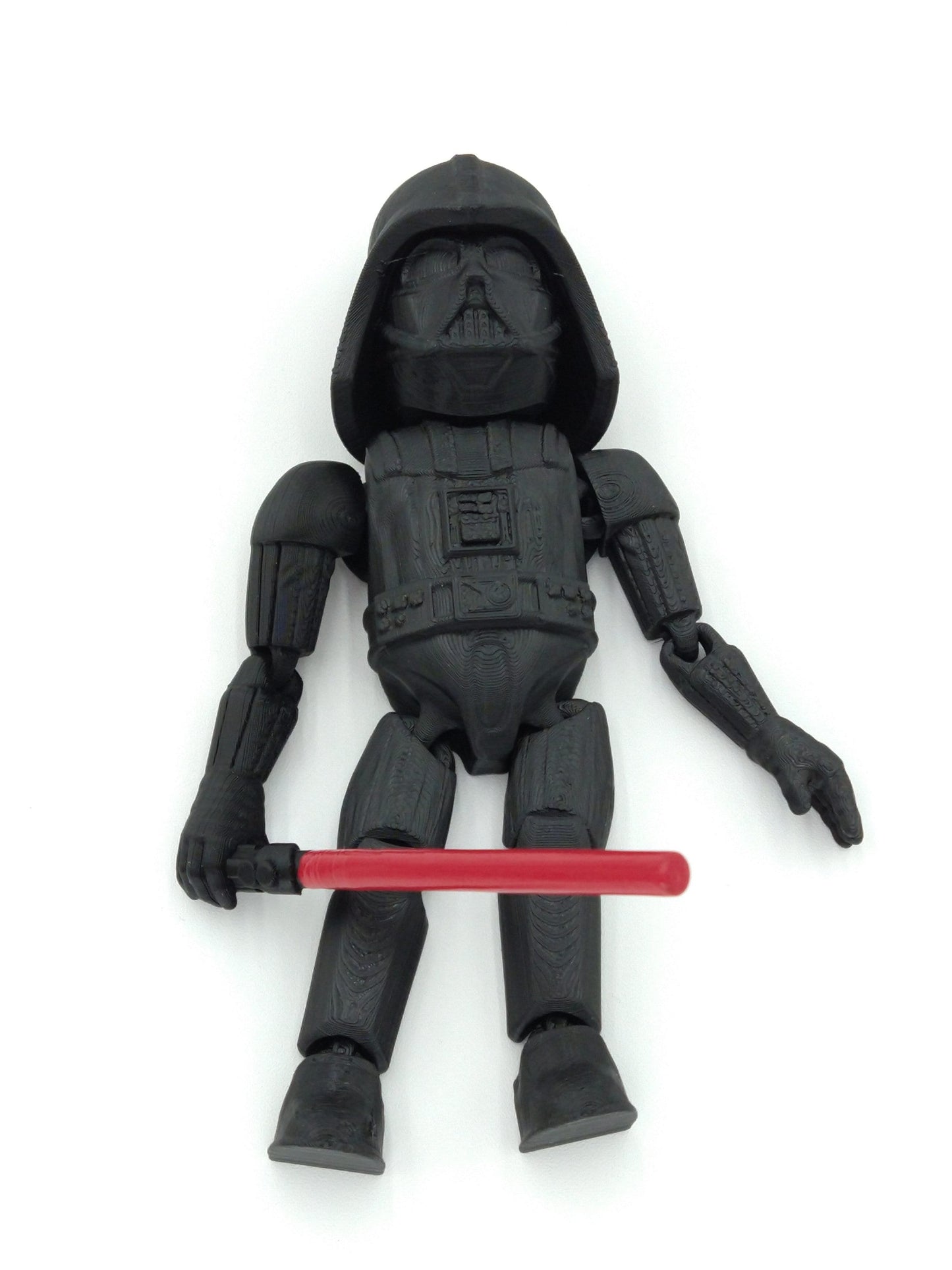 Star Wars DARTH VADER W/Red Lightsaber Articulated Flexi Figure 6" 3D Printed