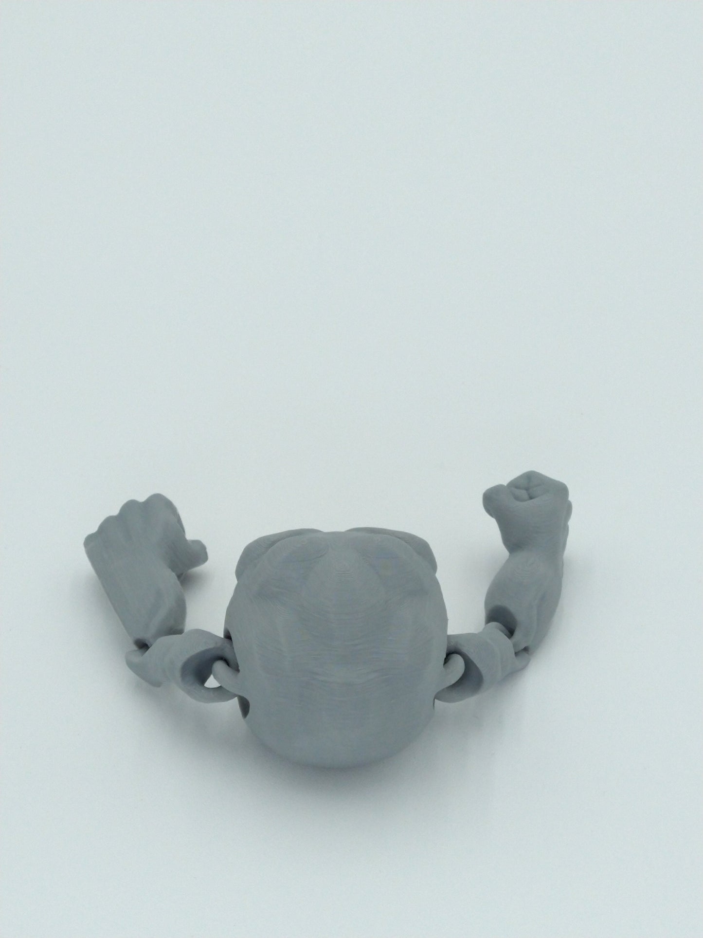 GEODUDE POKEMON Figure Articulated Flexi Gray 3D Printed Figure