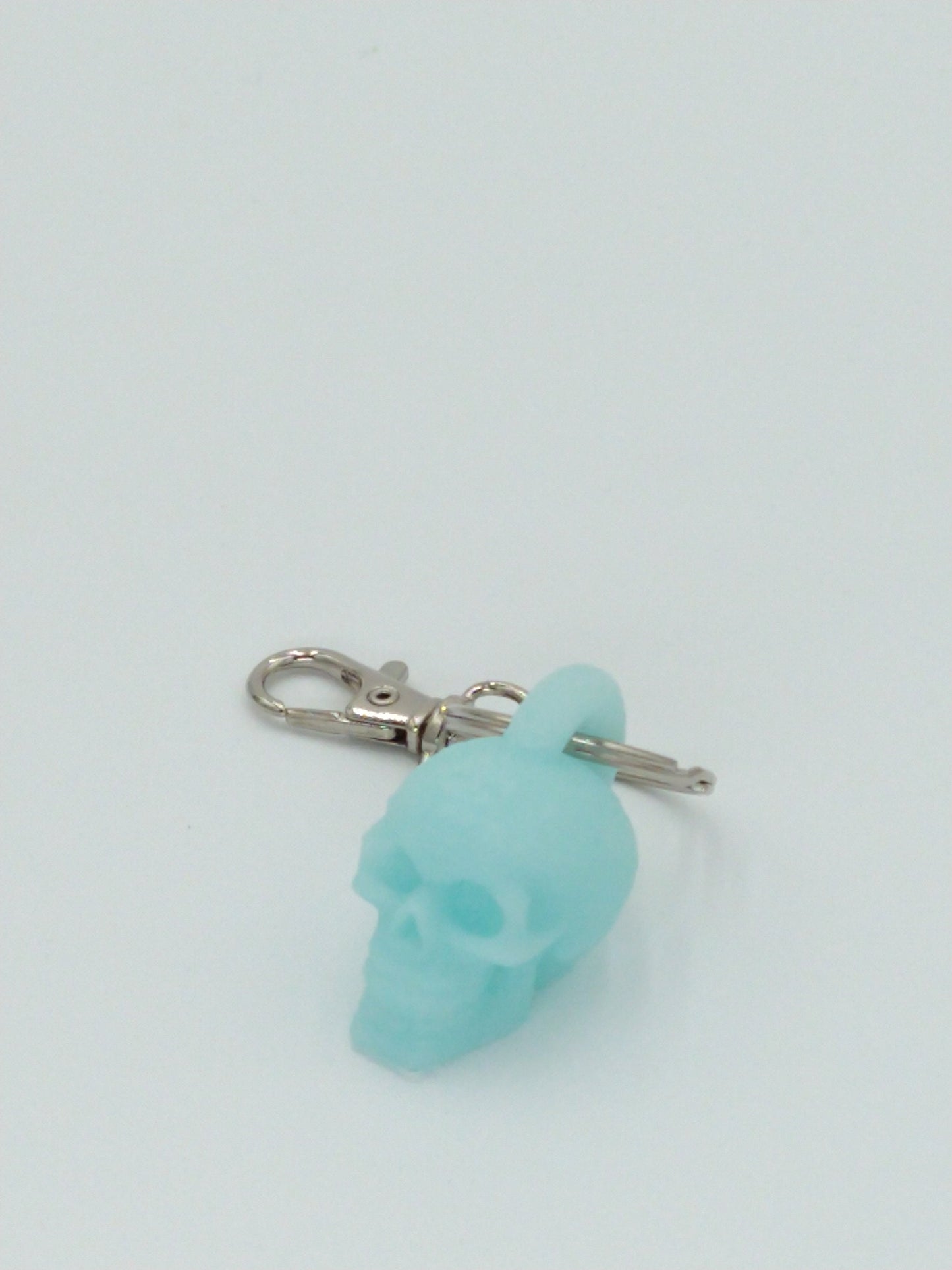 Skull Keychain Translucent Rainbow 3D PRINTED