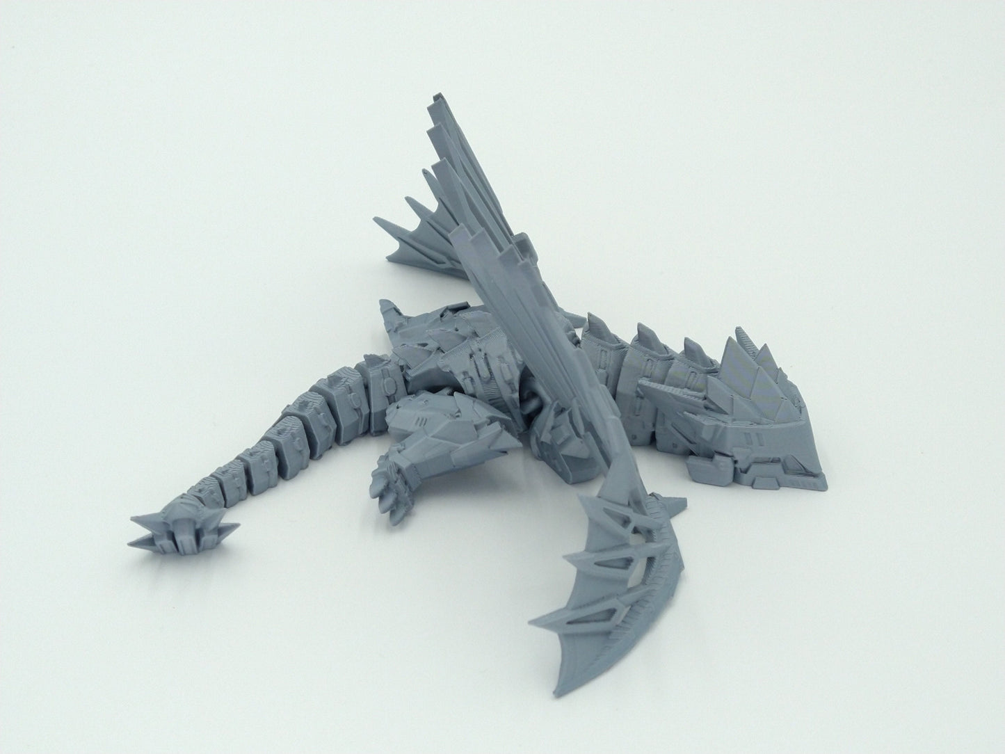 MECHA MECH DRAGON Figure Articulated Flexi Figure 8" 3D Printed