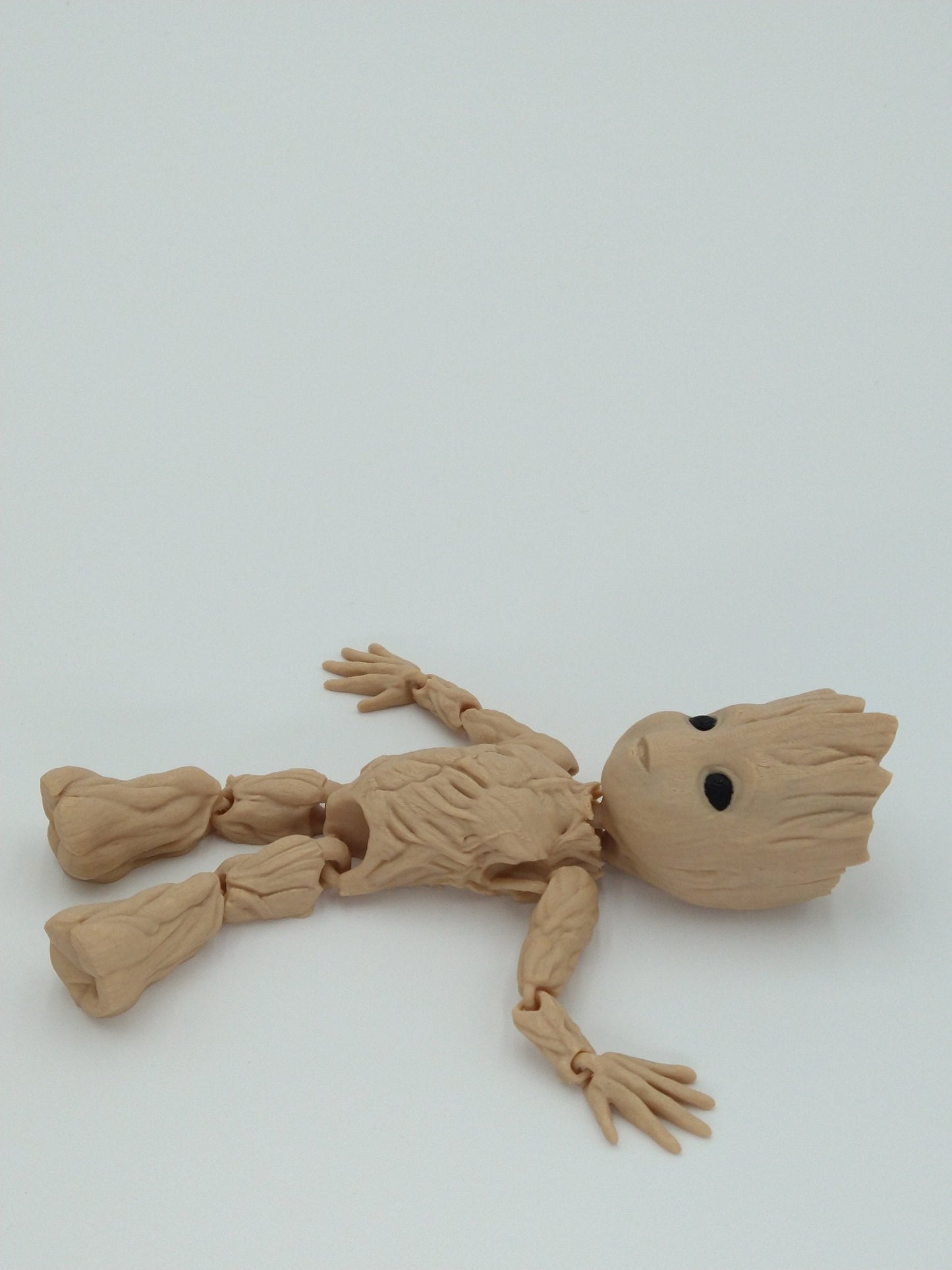 BABY GROOT Figure Articulated Flexi Wood PLA Multi Color 3D Printed Figure