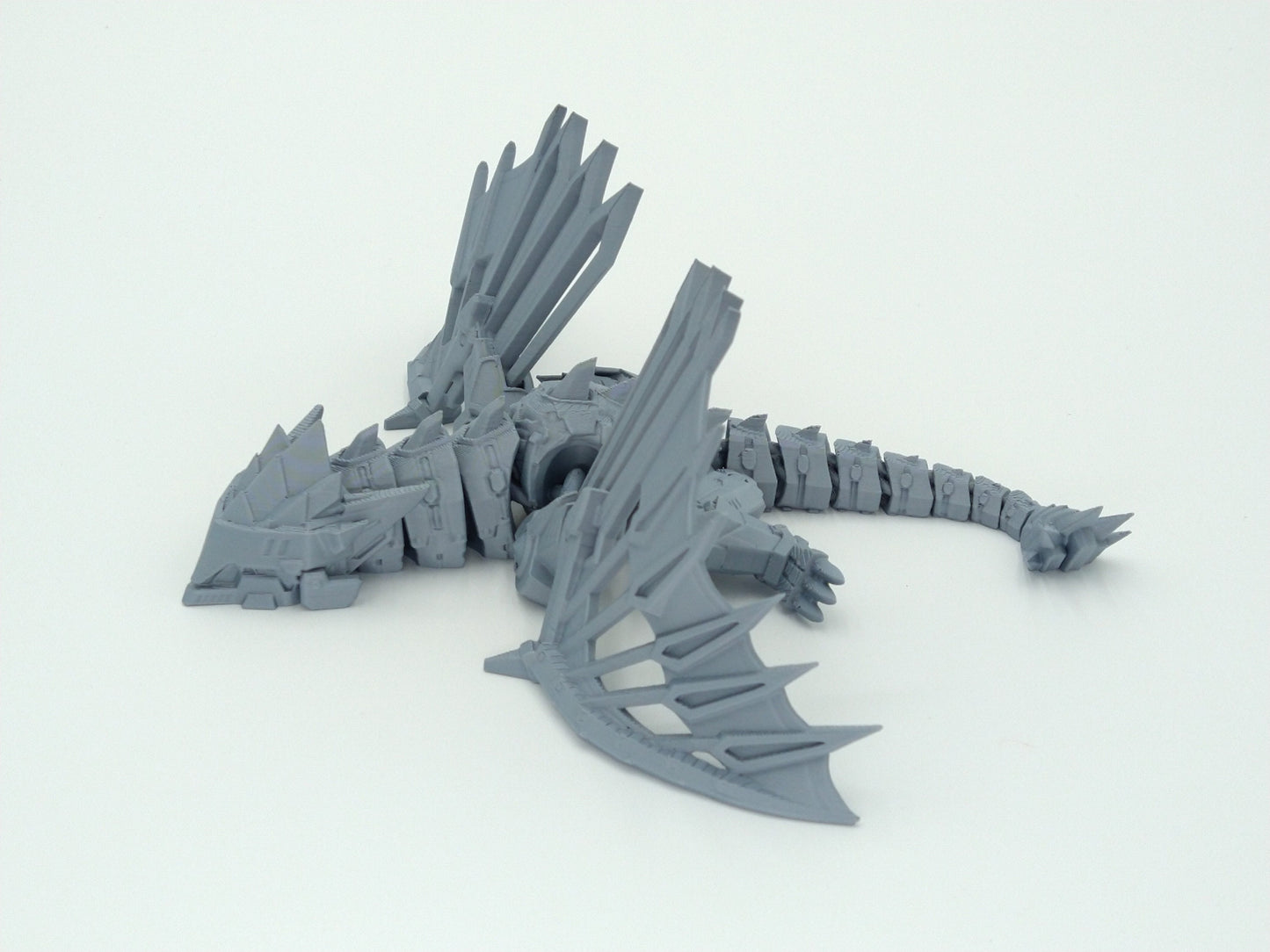 MECHA MECH DRAGON Figure Articulated Flexi Figure 8" 3D Printed