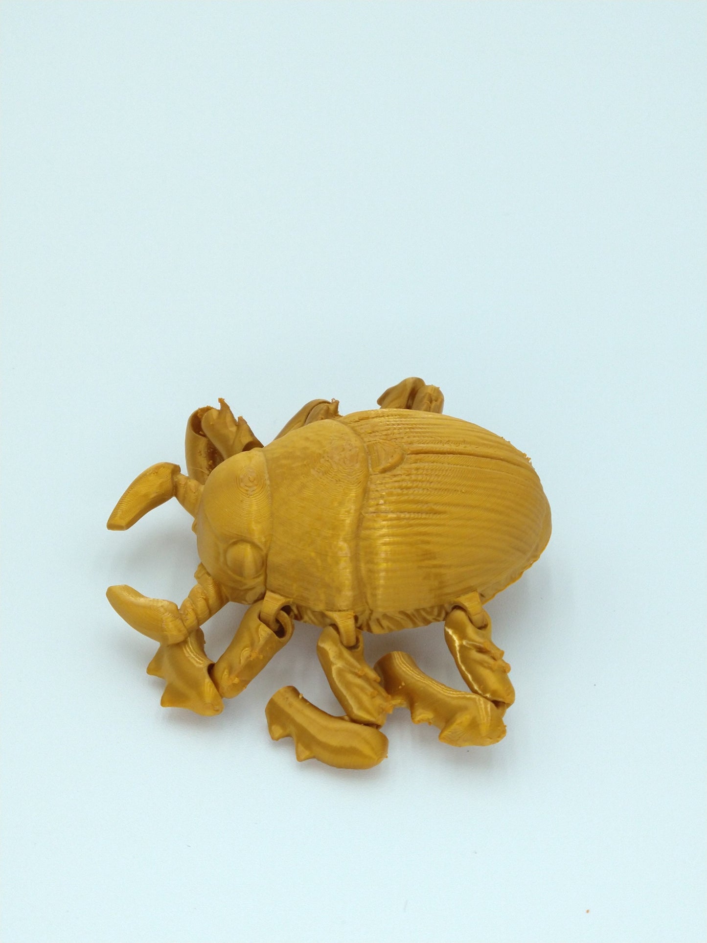 BEETLE Figure Articulated Flexi GOLD 6" 3D Printed Figure